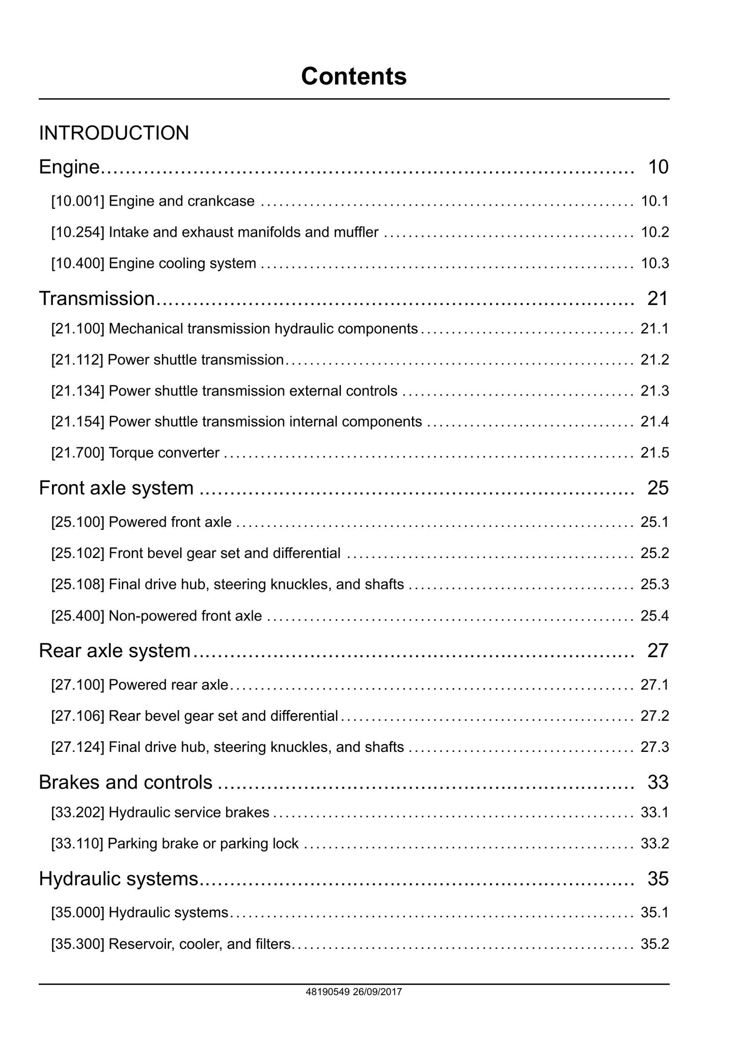 CASE 851 EX Backhoe Loader Factory Workshop Service Manual 48190549