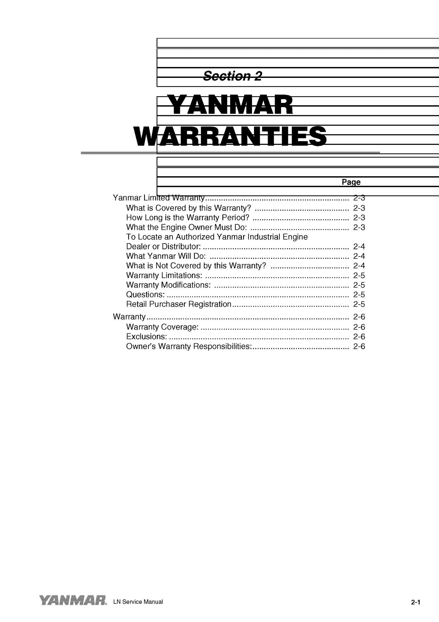 YANMAR L48N L70N L100N Engine Factory Workshop Service Manual 9806-3085