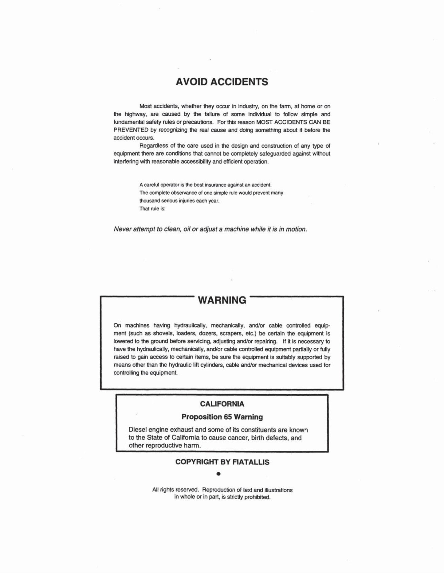 FIATALLIS FL7 FD7 Bulldozer Factory Workshop Service Manual 604.06.191