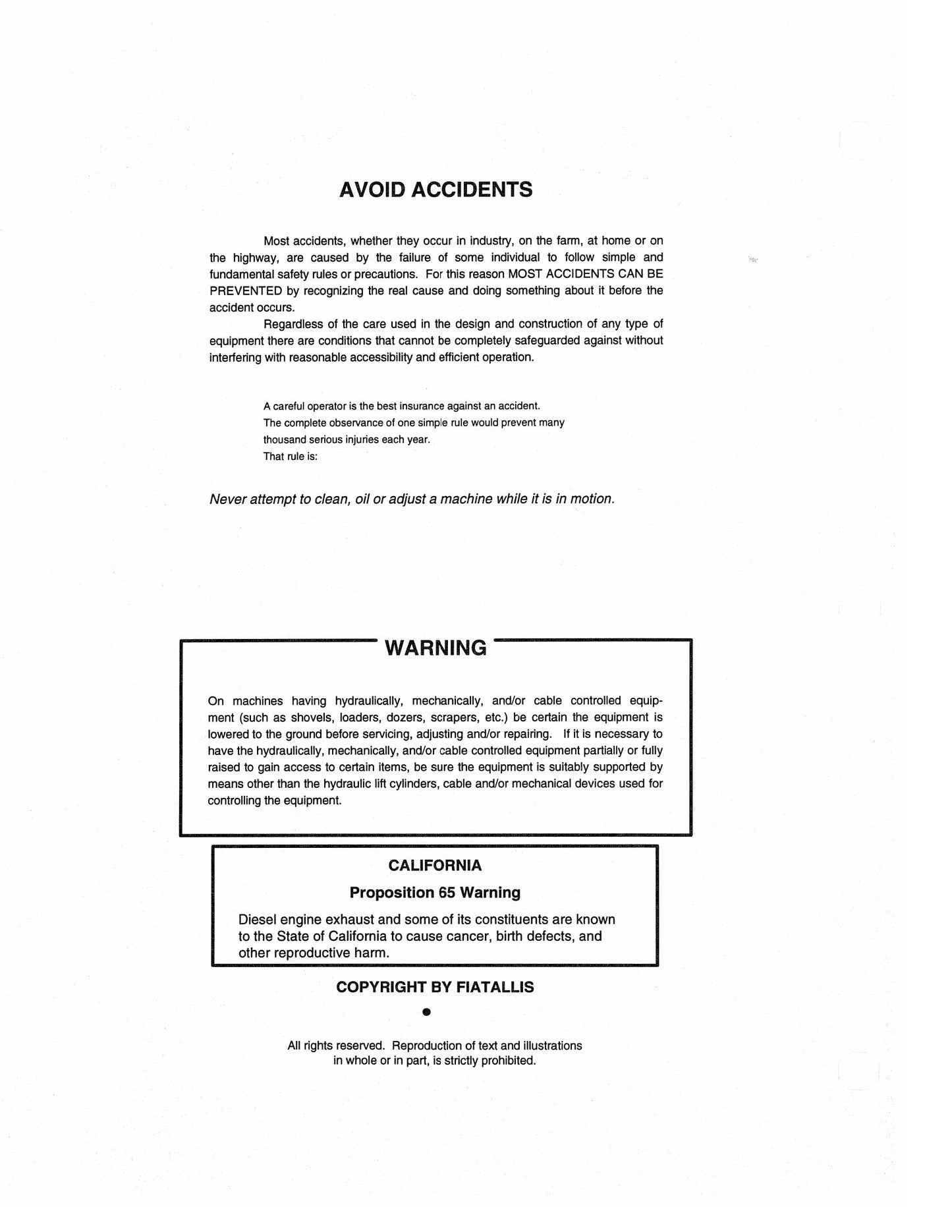 FIATALLIS FX350LC Crawler Excavator Factory Workshop Service Manual 73177356