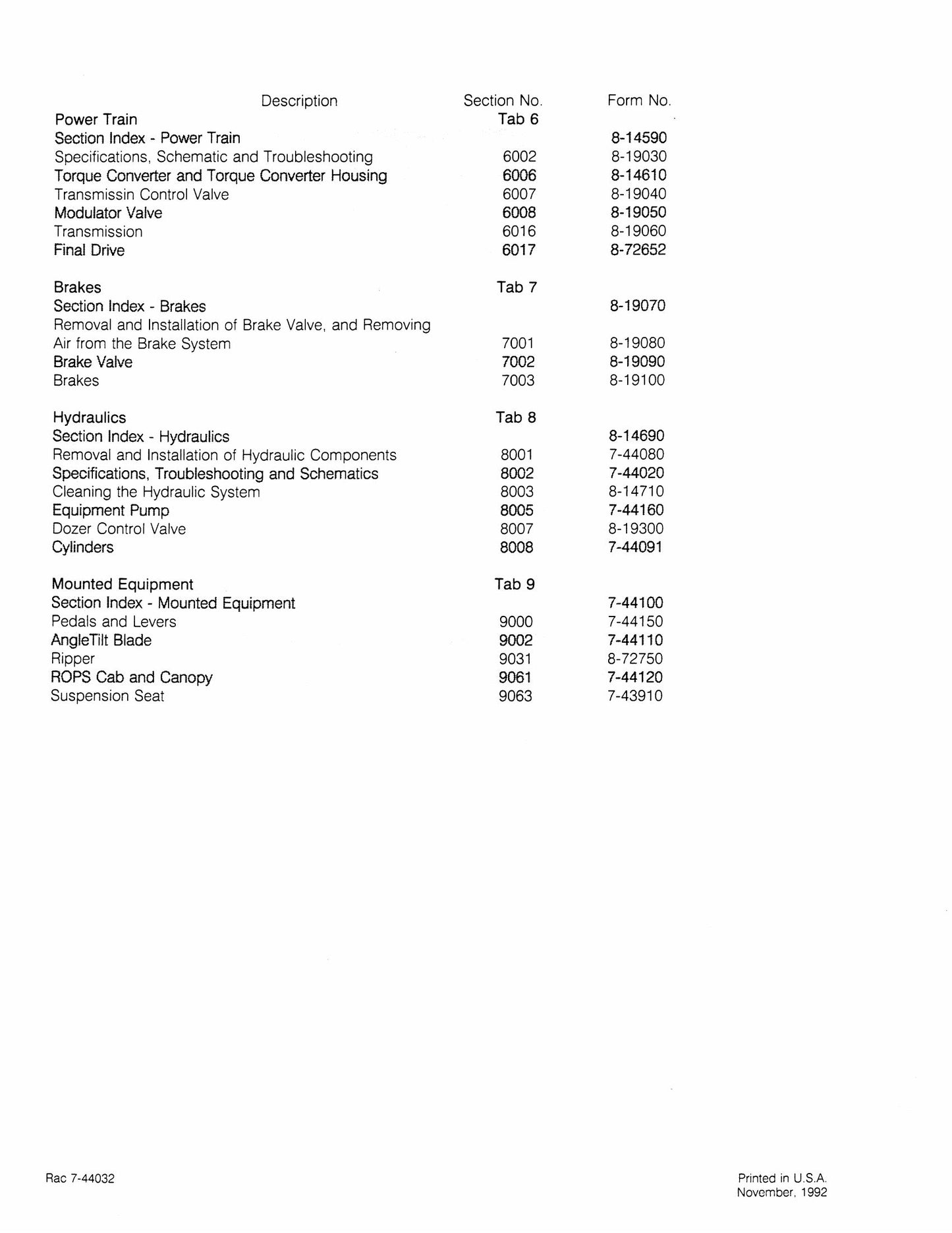 CASE 550E Crawler Factory Workshop Service Manual