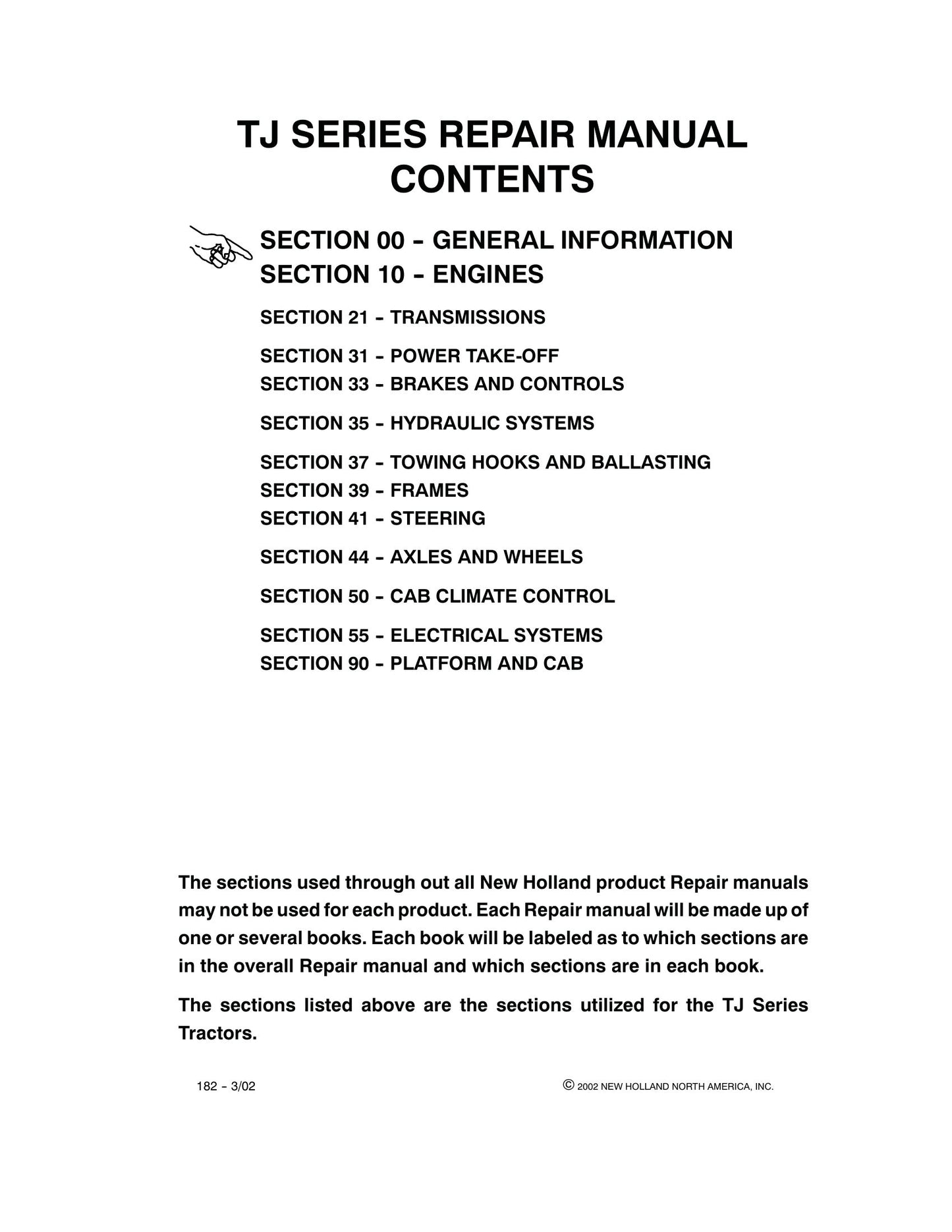 New Holland TJ275 TJ325 TJ Series Tractor Factory Workshop Repair Manual 86642987