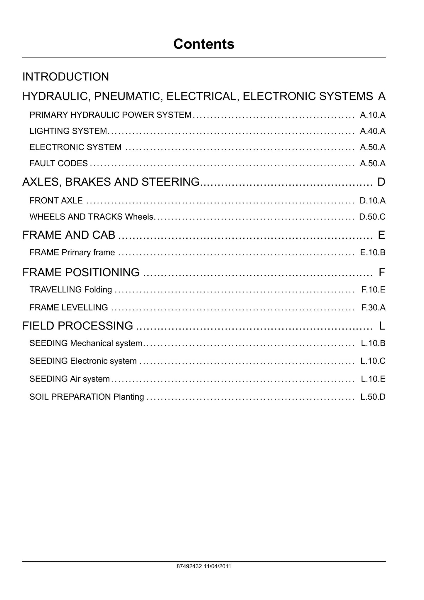 Flexi-Coil PD 5700 Precision Air Hoe Drill Factory Workshop Service Manual 87492432