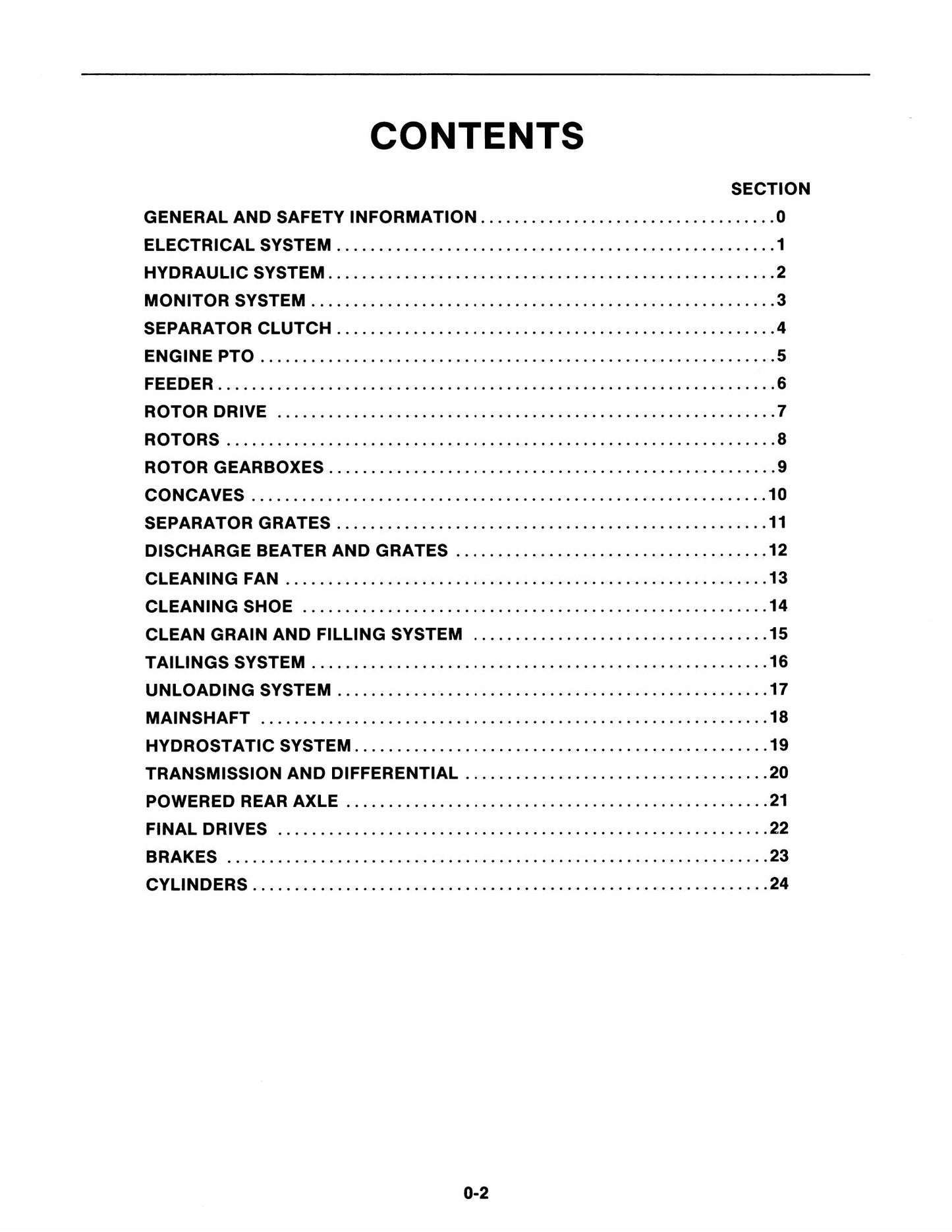 New Holland TR86 Combine Factory Workshop Service Manual