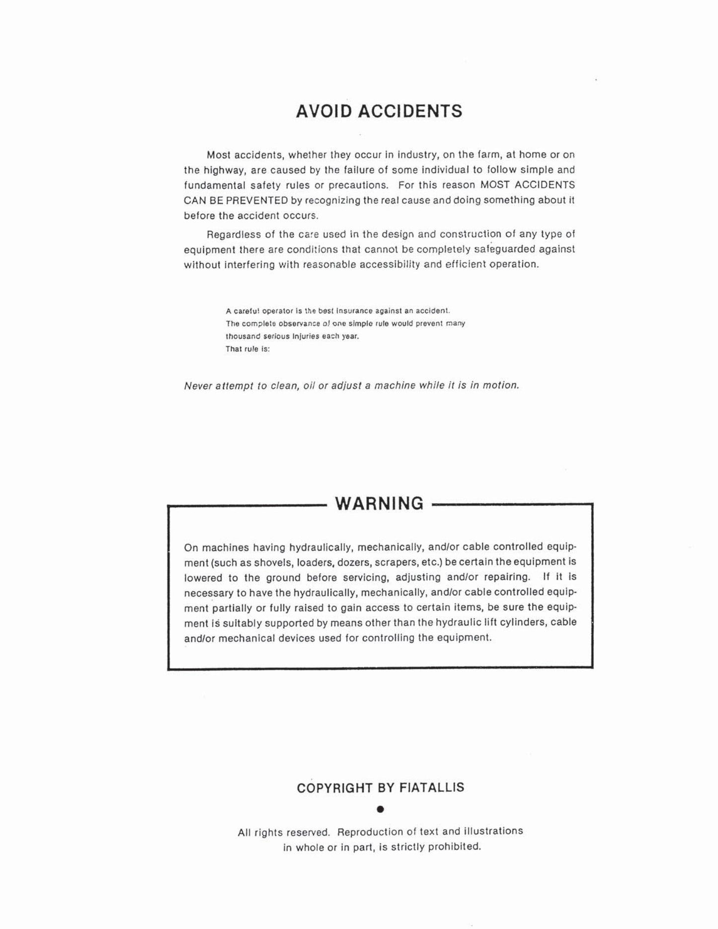 Fiatallis FL10E Crawler Loader Factory Workshop Service Manual 73156192