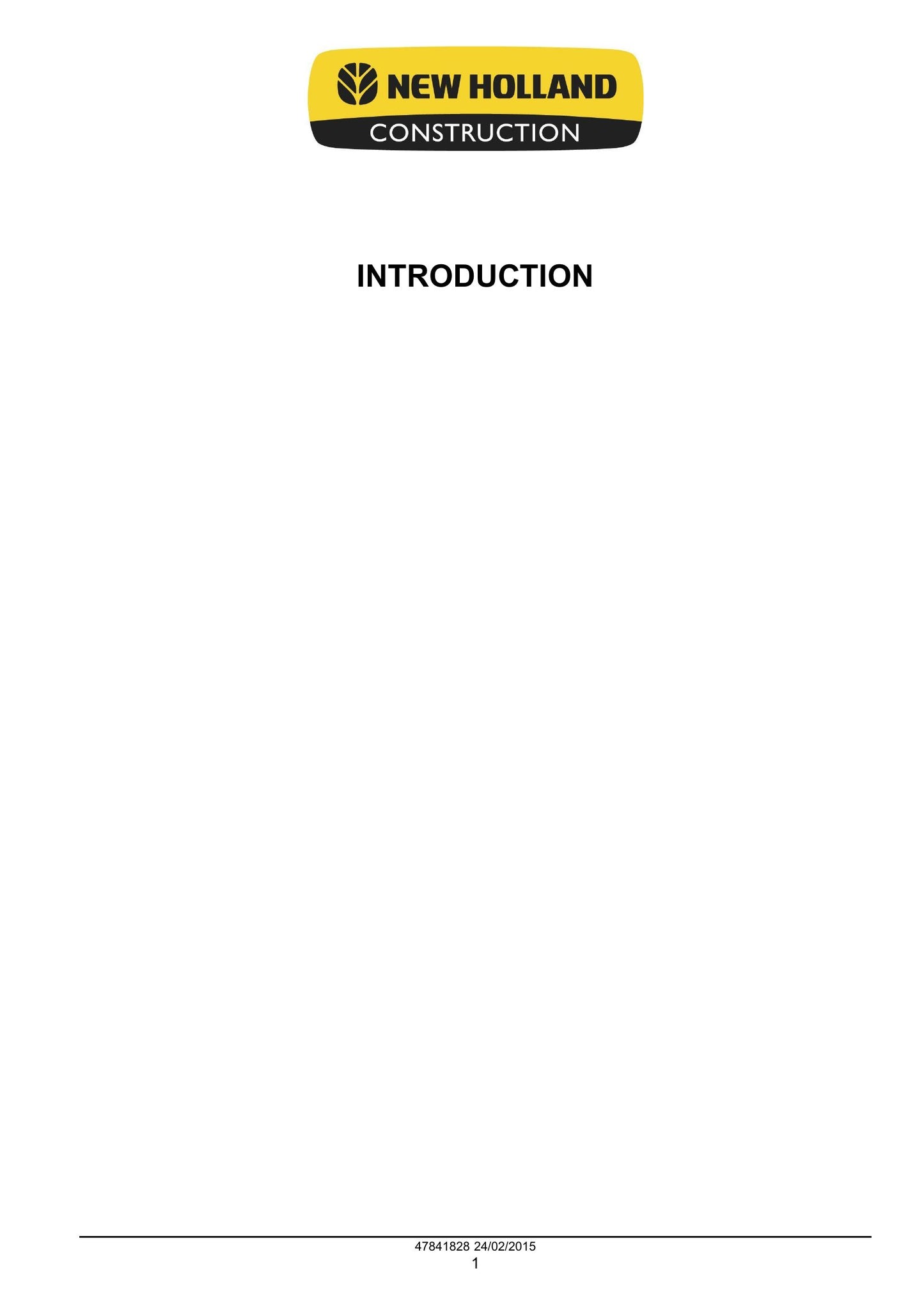 New Holland W130C W170C Wheel Loader Factory Workshop Service Manual 47865316