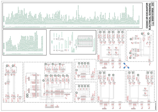 CASE CX235C SR Crawler Excavator Electrical Schematic 84591419NA