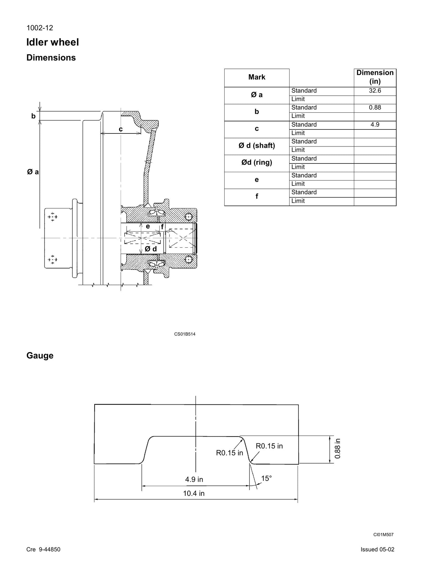 CASE CX800 Crawler Excavator Factory Workshop Parts Catalog Cre 9-44930