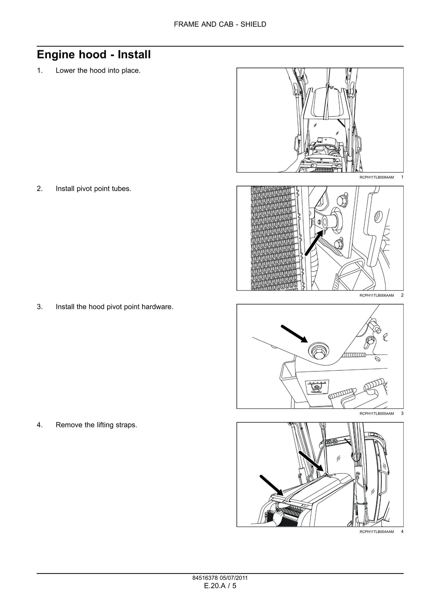 CASE 580N 580SN 580SN-WT 590SN Backhoe Loader Factory Workshop Service Manual 84540380