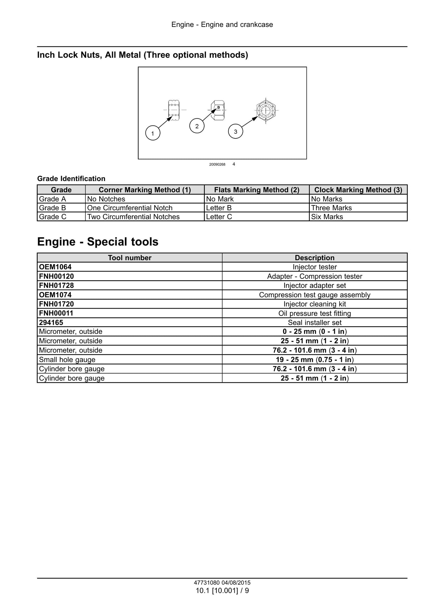 CASE L3AL L3BL Engine Factory Workshop Service Manual 47731080