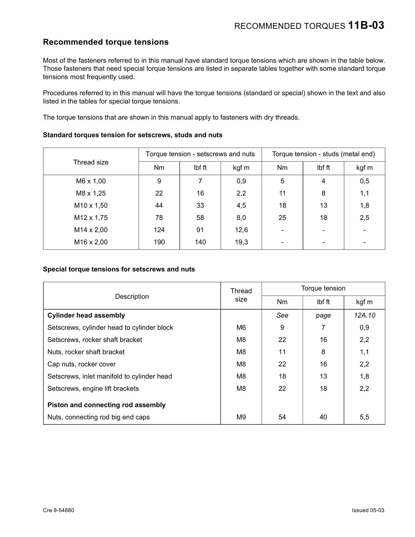 CNH Perkins 700 Series Engine Factory Workshop Service Manual 9-54880