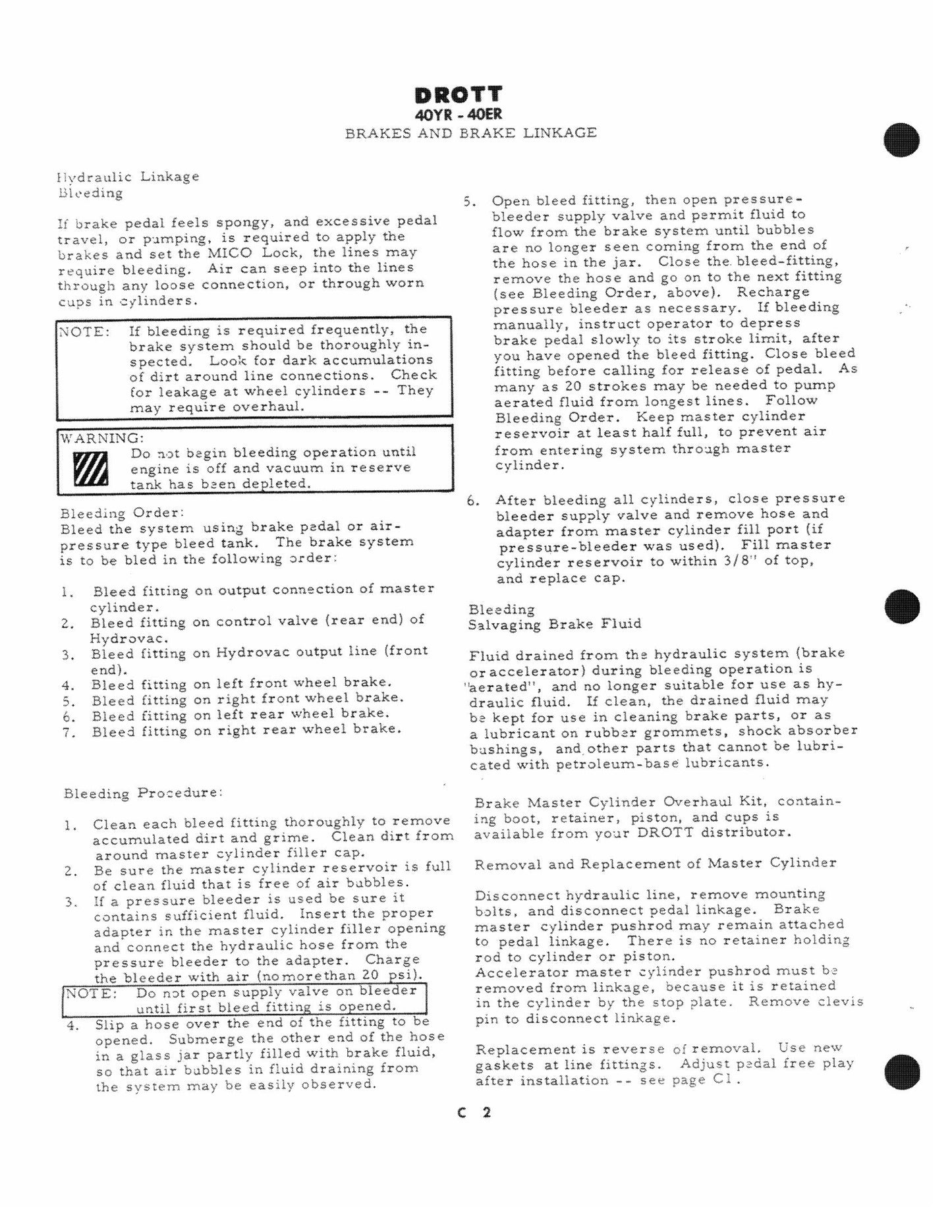 CASE 40YR 40ER Not Applicable Factory Workshop Service Manual S-406062 M3