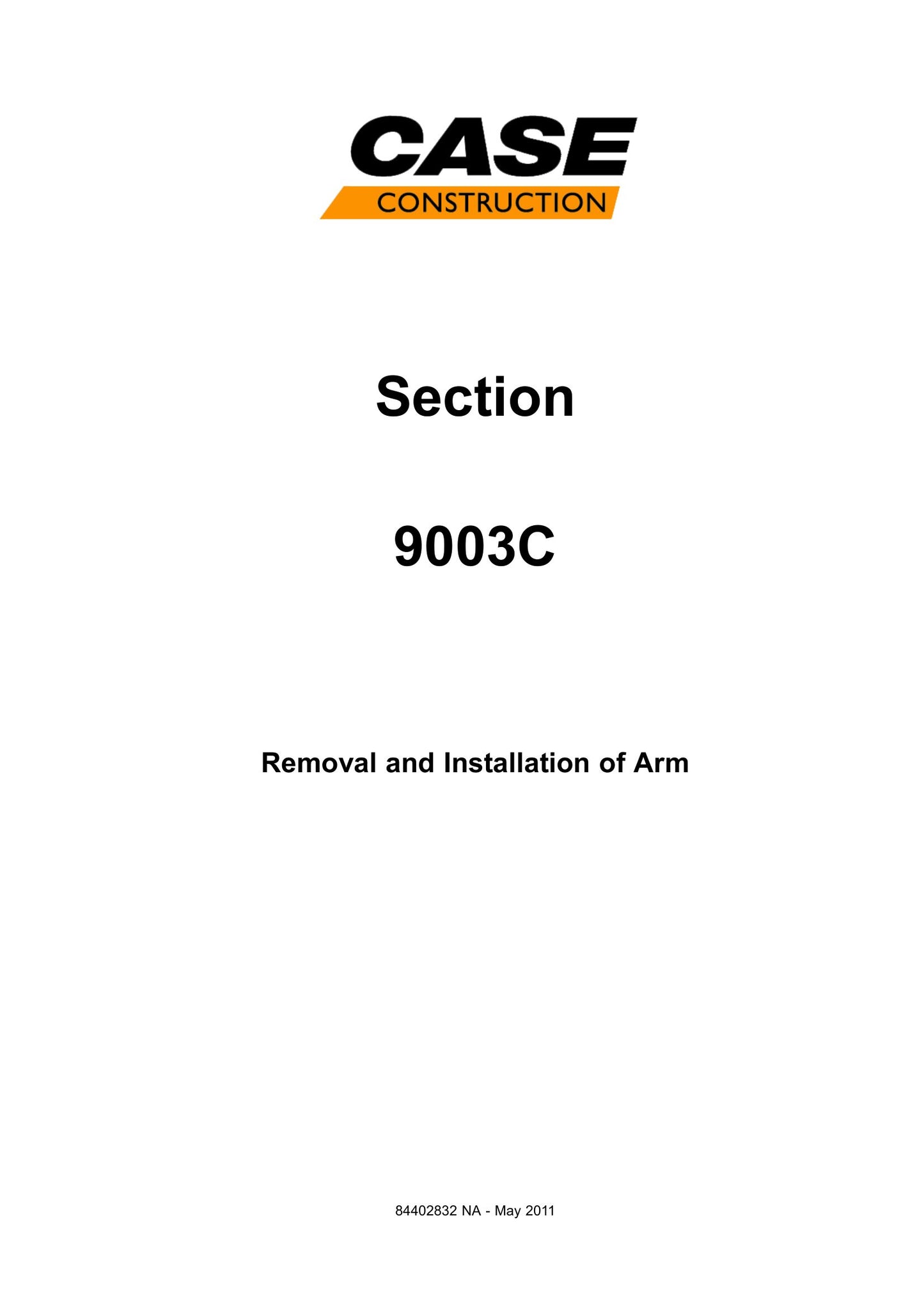 CASE CX350C Crawler Excavator Factory Workshop Service Manual 84541710