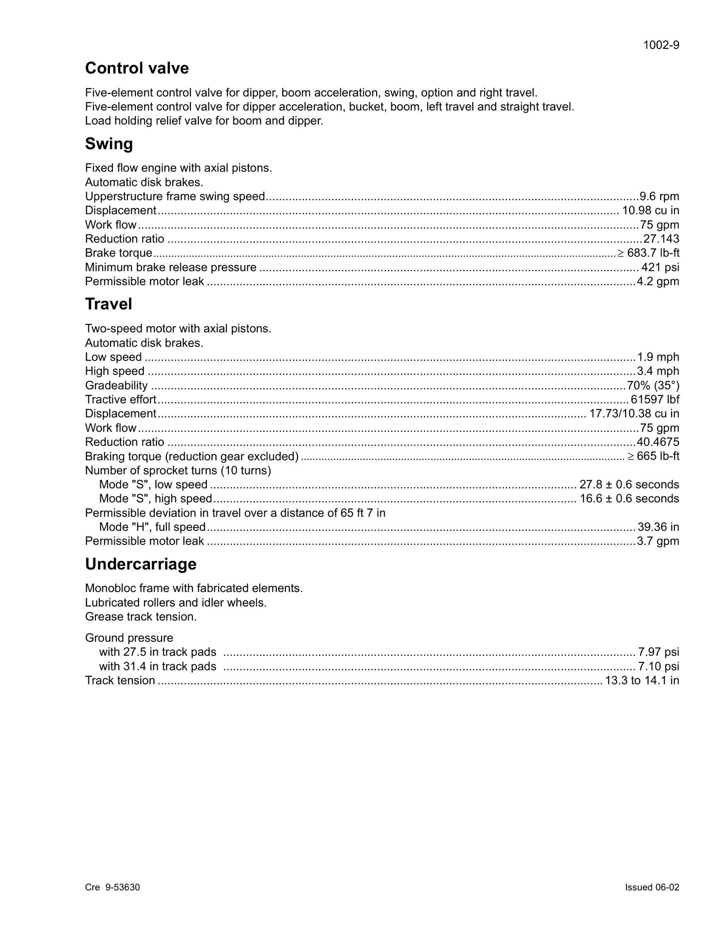 CASE CX330 Crawler Excavator Factory Workshop Service Manual 9-53592