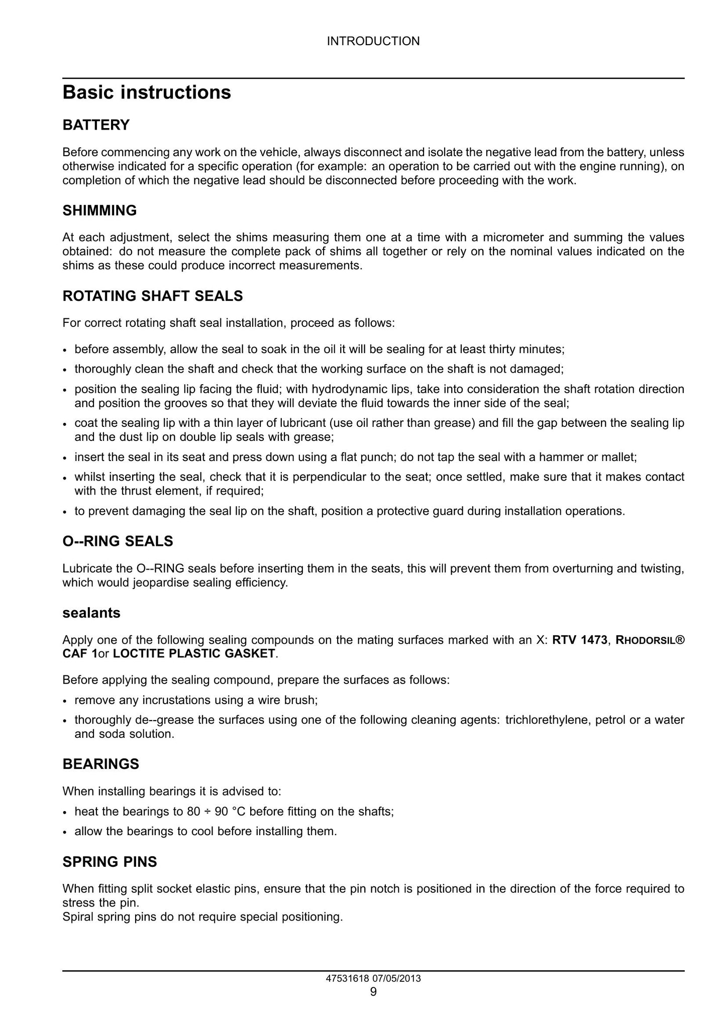 CASE 85C 95C 105C Tractor Factory Workshop Service Manual 47531618