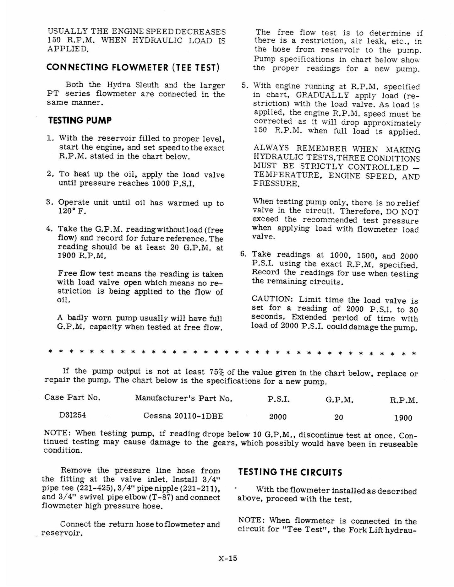 CASE 530 Fork Lift Factory Workshop Service Manual 9-70011G