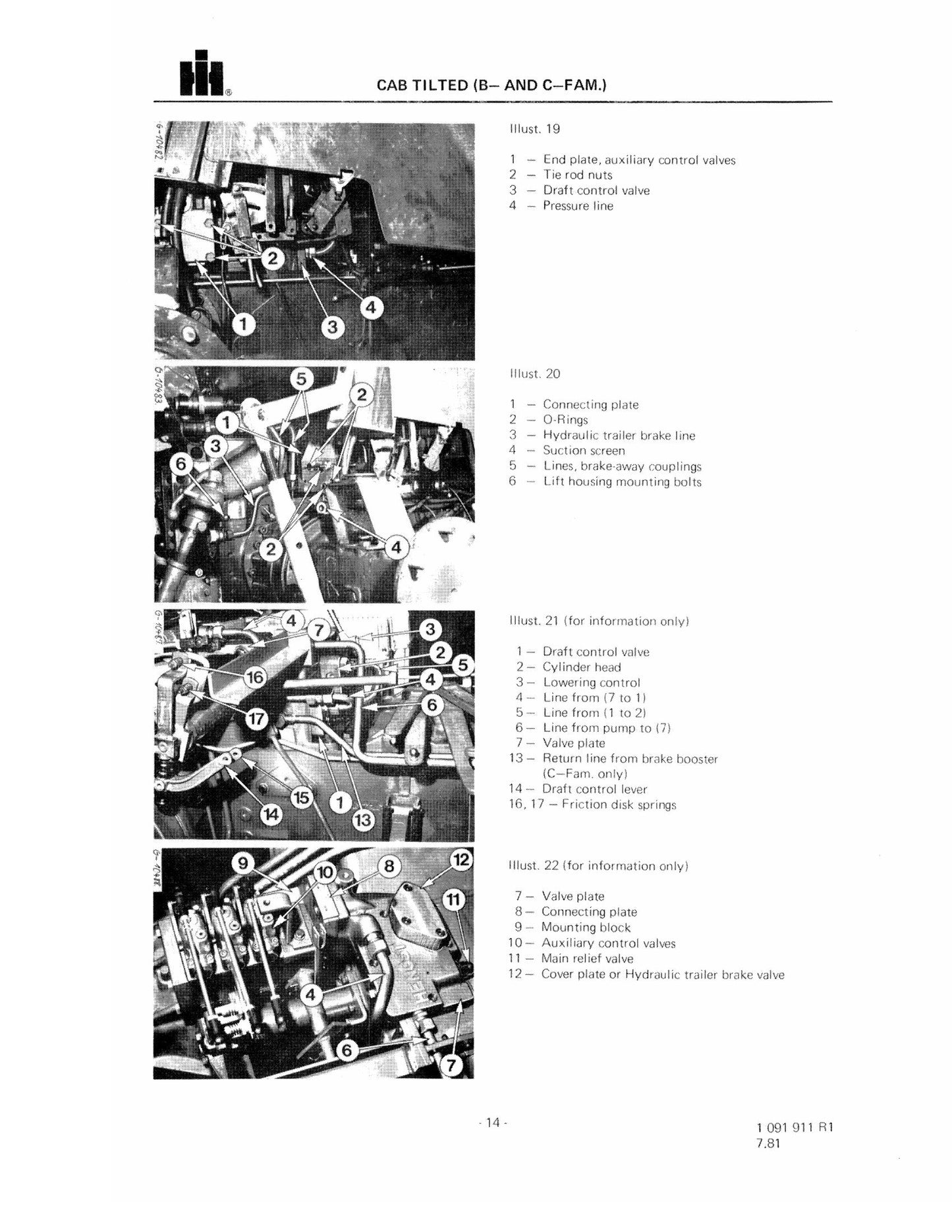 CASE XL-Series Diesel Tractor Factory Workshop Service Manual 1091911R1