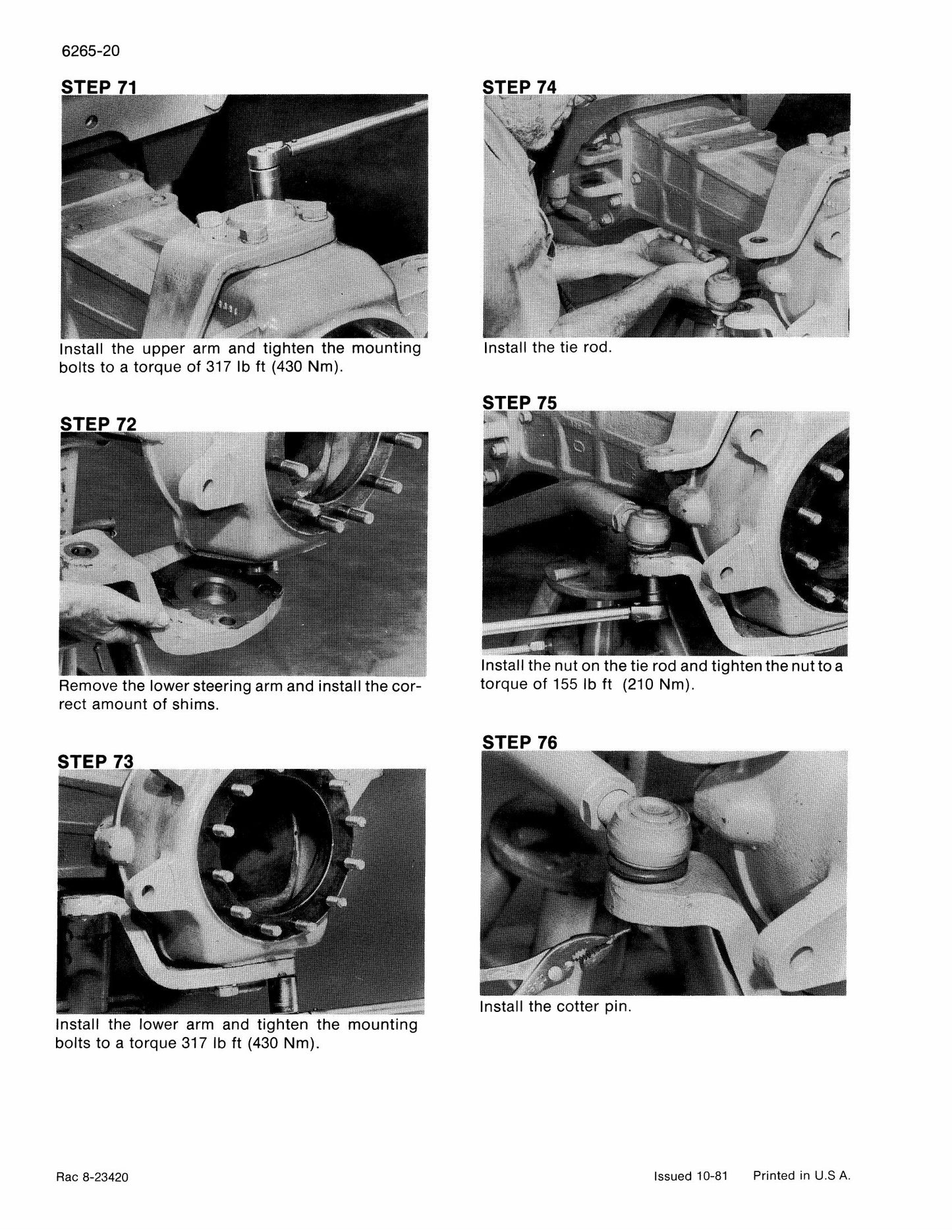 CASE Various Backhoe Loader Factory Workshop Service Manual Rac 8-23420