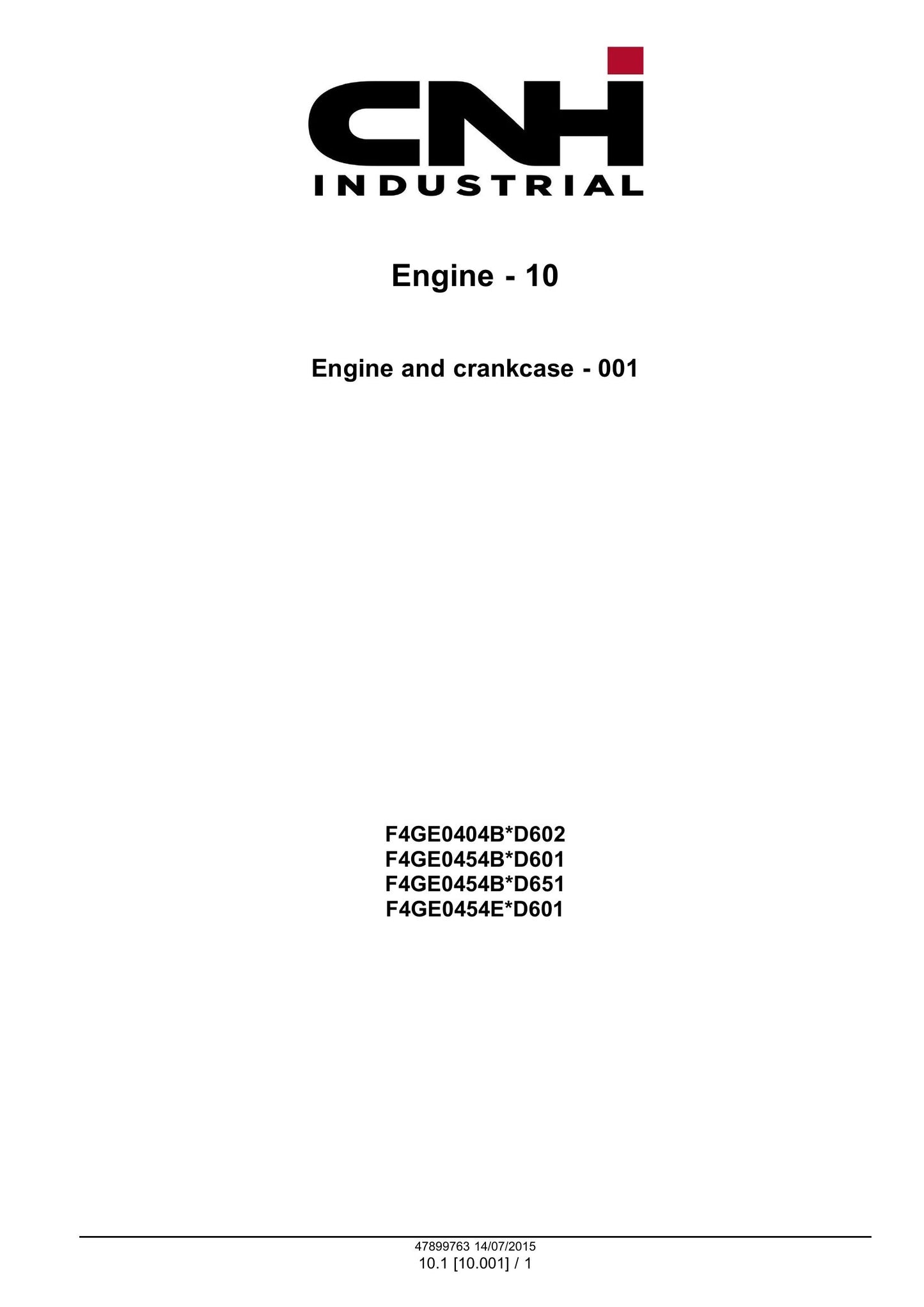 CASE Factory Workshop Service Manual 47899763