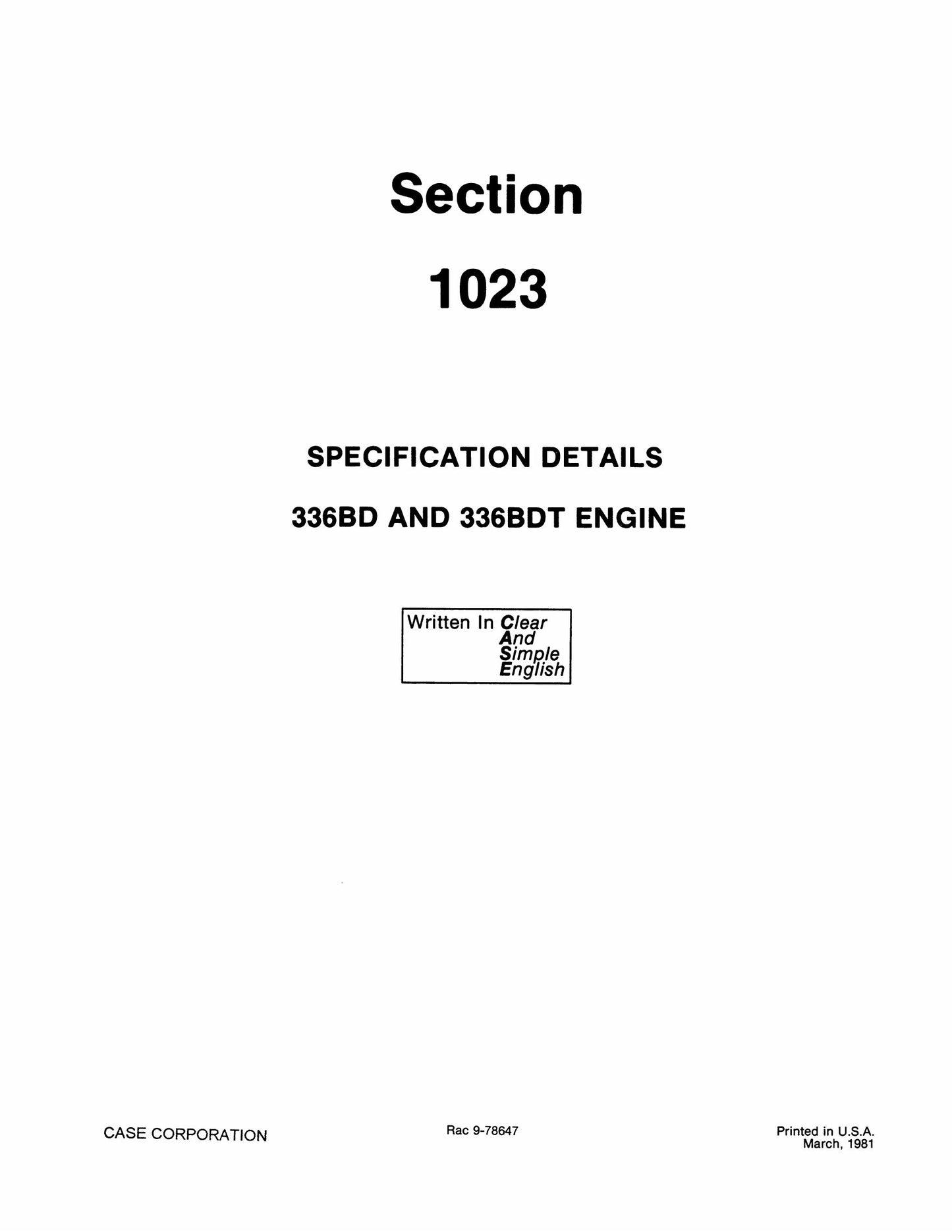 CASE 680H Backhoe Loader Factory Workshop Service Manual 9-69301