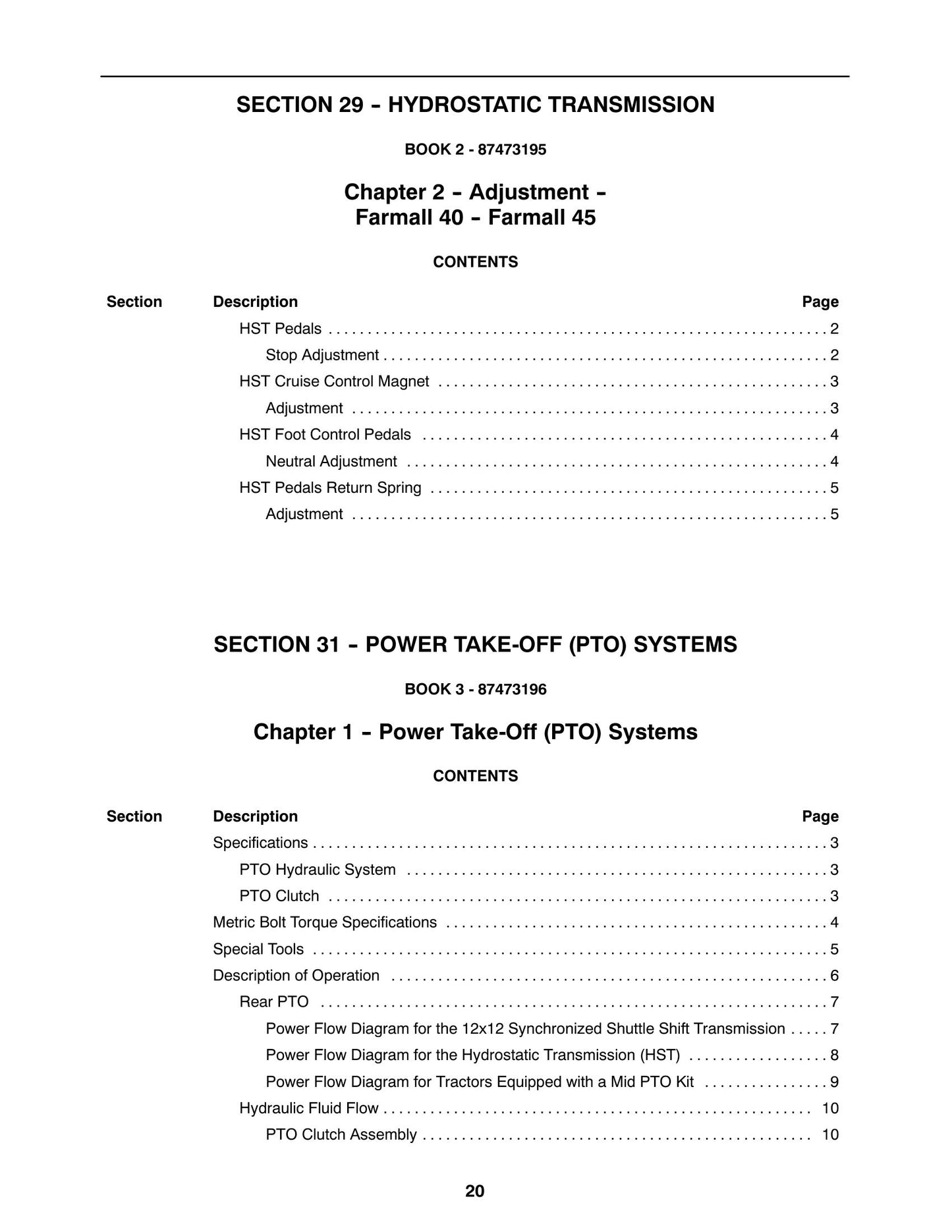 FARMALL 40 45 50 Tractor Factory Workshop Repair Manual 87473193