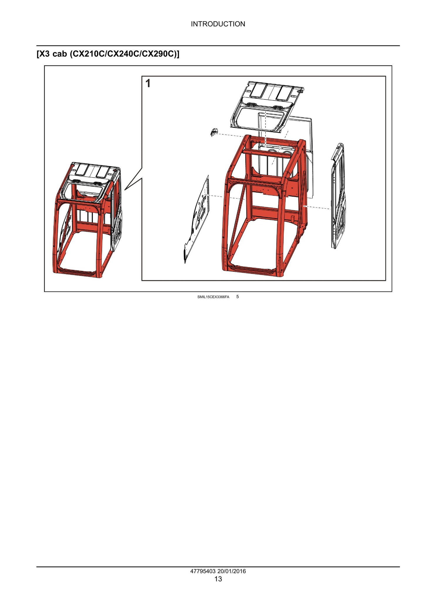 CASE CX160C Crawler Excavator Factory Workshop Service Manual 47795403