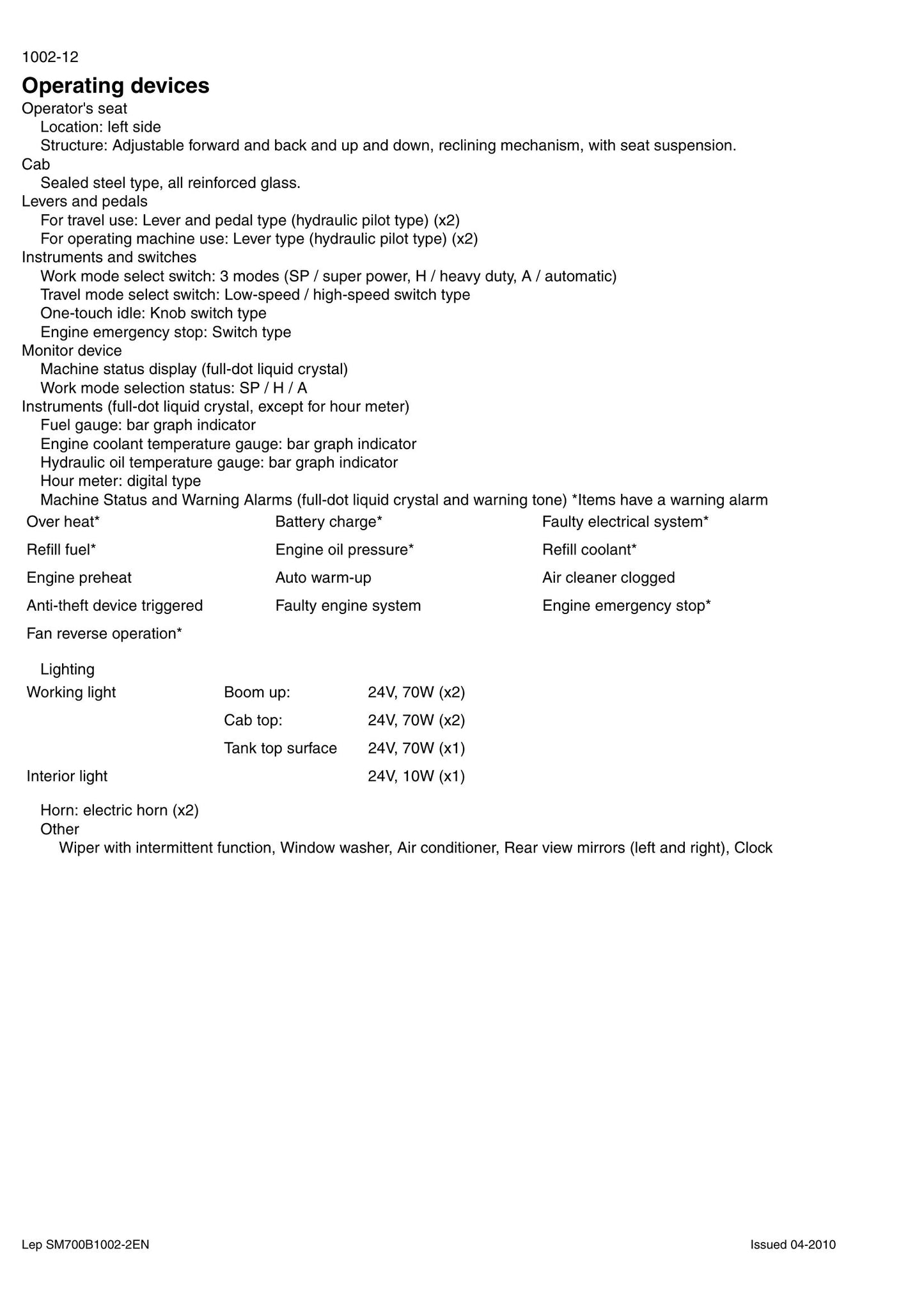 CASE CX700B Crawler Excavator Factory Workshop Service Manual