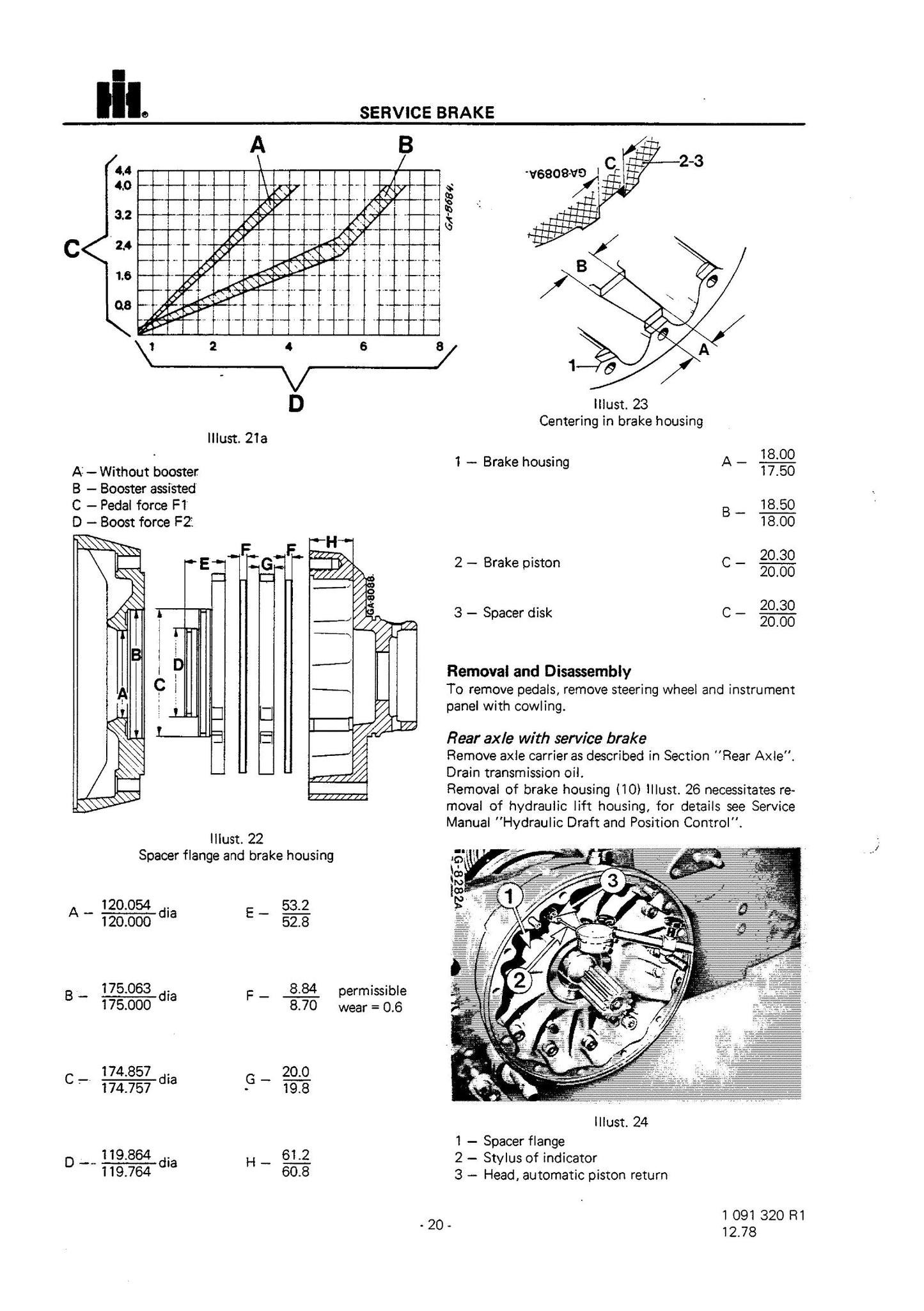 INTERNATIONAL 955 1055 Diesel Tractor Factory Workshop Service Manual 1091 320 R1