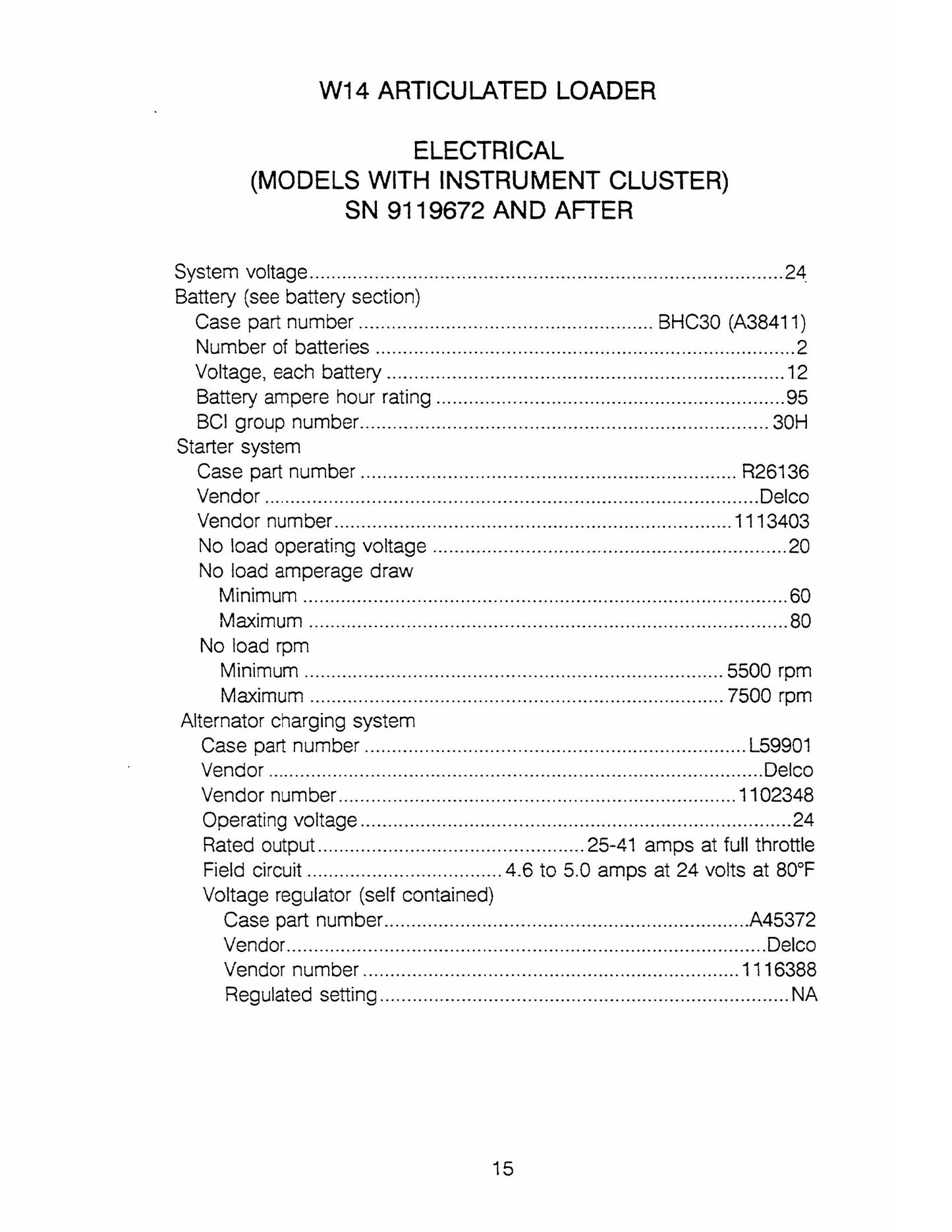 CASE Construction Equipment Machine Specifications Manual 8-67584