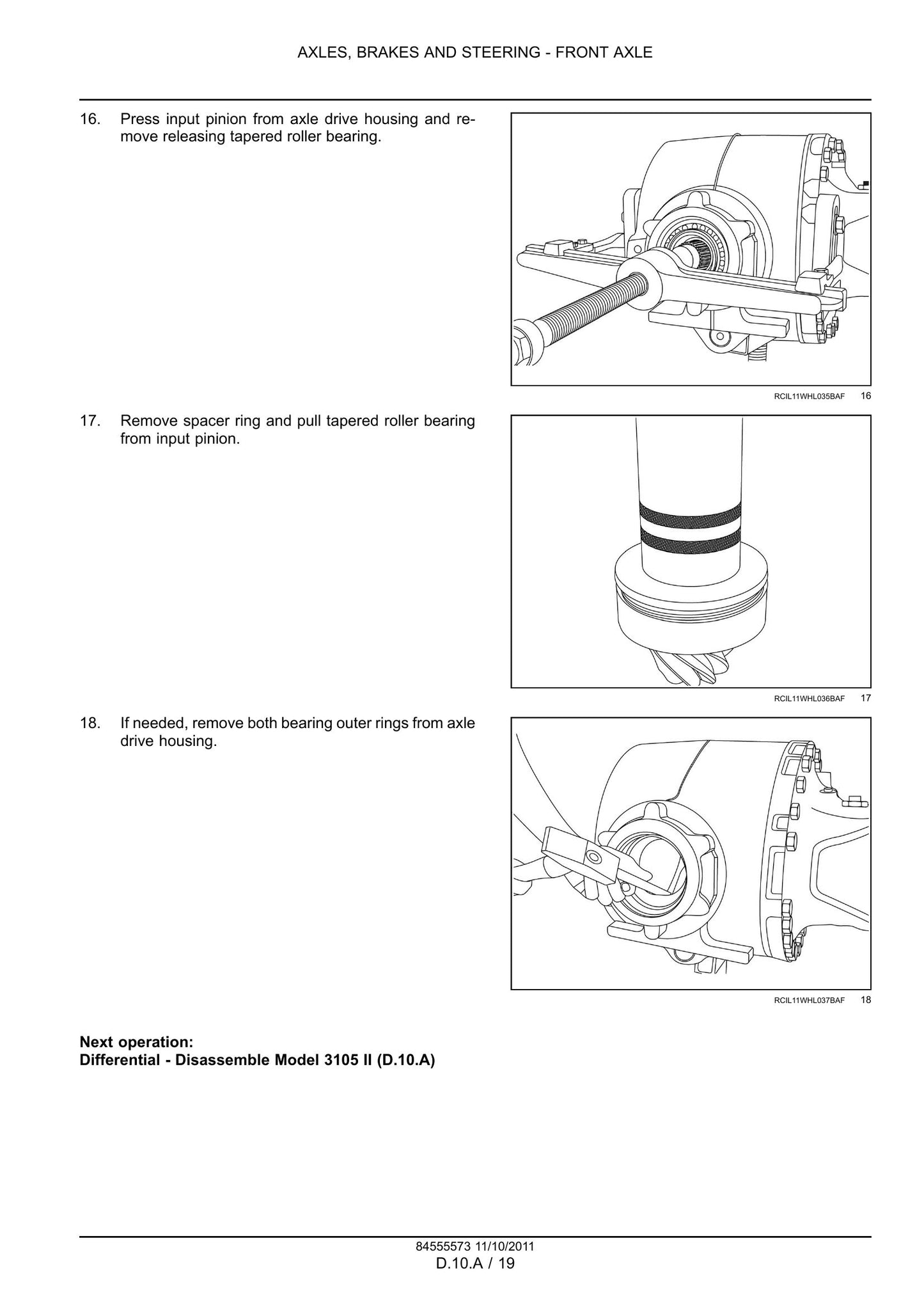 CASE 1021F 1121F 21F Wheel Loader Factory Workshop Service Manual 84555580