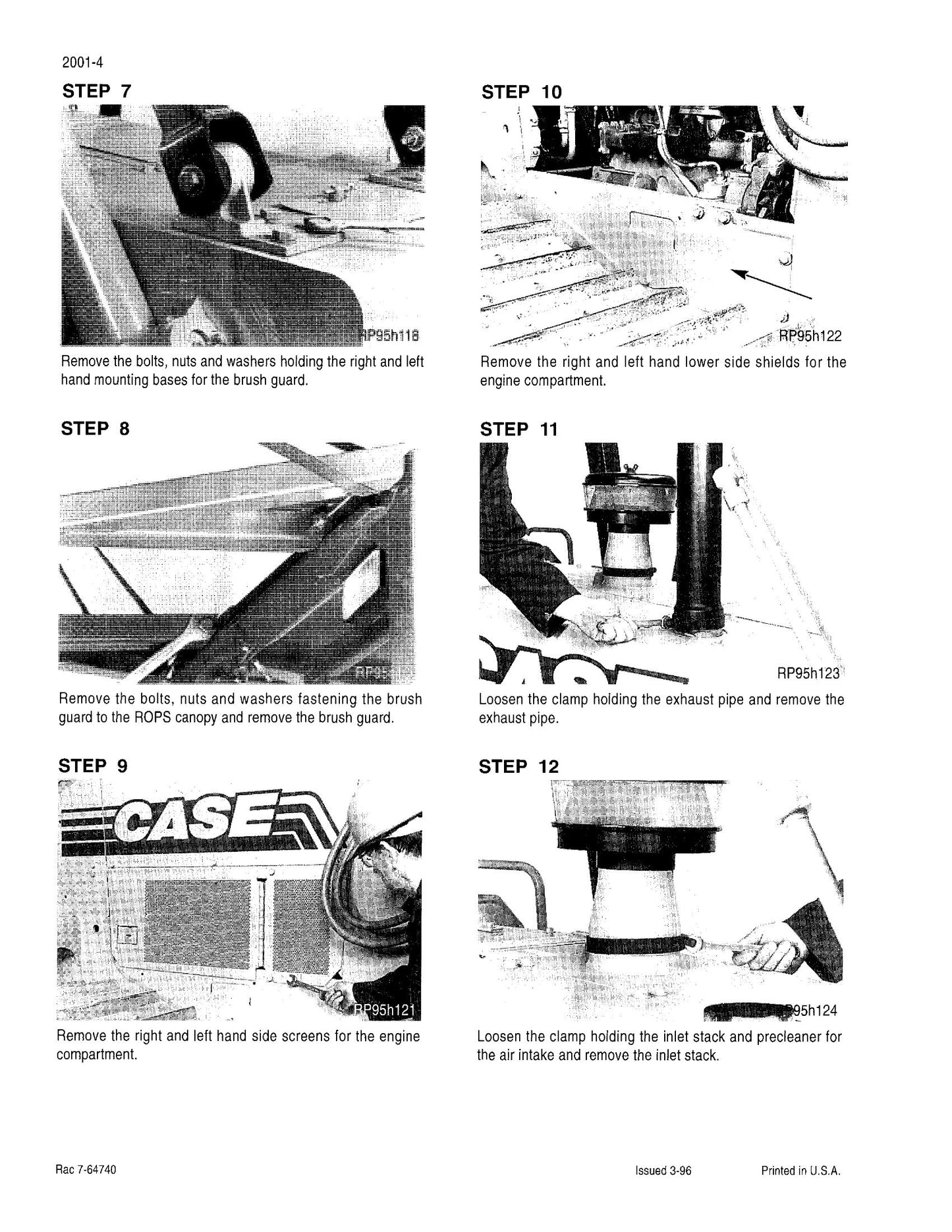 CASE 1150G Crawler Factory Workshop Service Manual Rac 7-63720