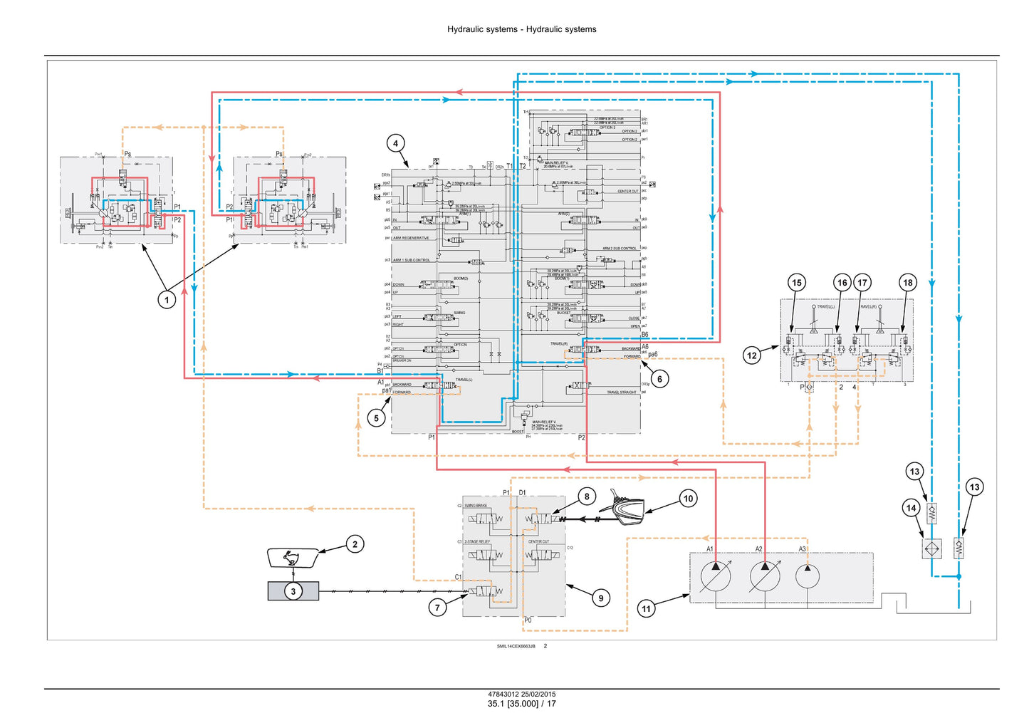 CASE CX210D CX250D Crawler Excavator Factory Workshop Service Manual 47869902