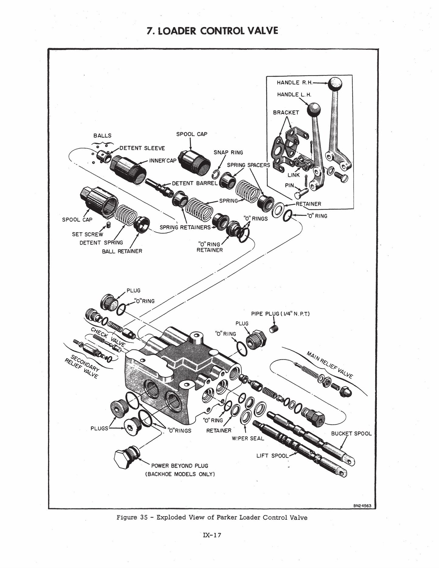 Na podstawie zdjęcia nie da się określić marki. 530 Backhoe Loader Factory Workshop Service Manual 9-70011L