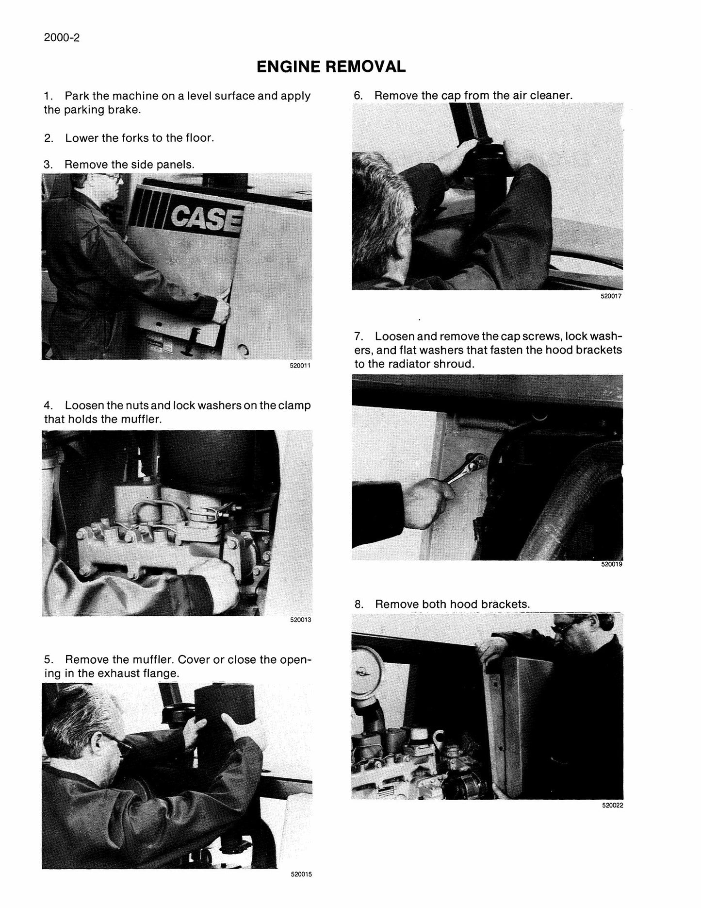 CASE 584E 585E 586E Forklift Factory Workshop Service Manual Rac 8-15541