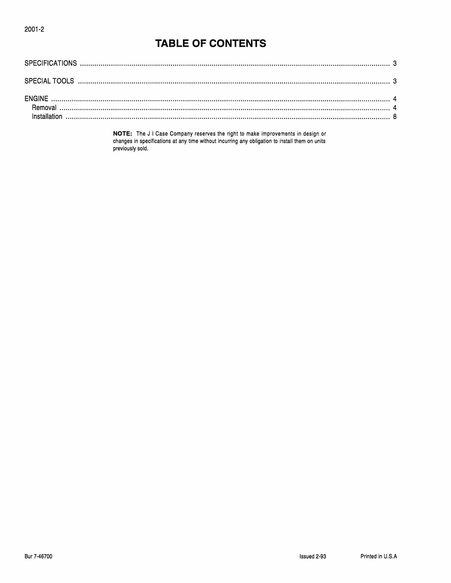 CASE 9020 Crawler Excavator Factory Workshop Service Manual 7-45980
