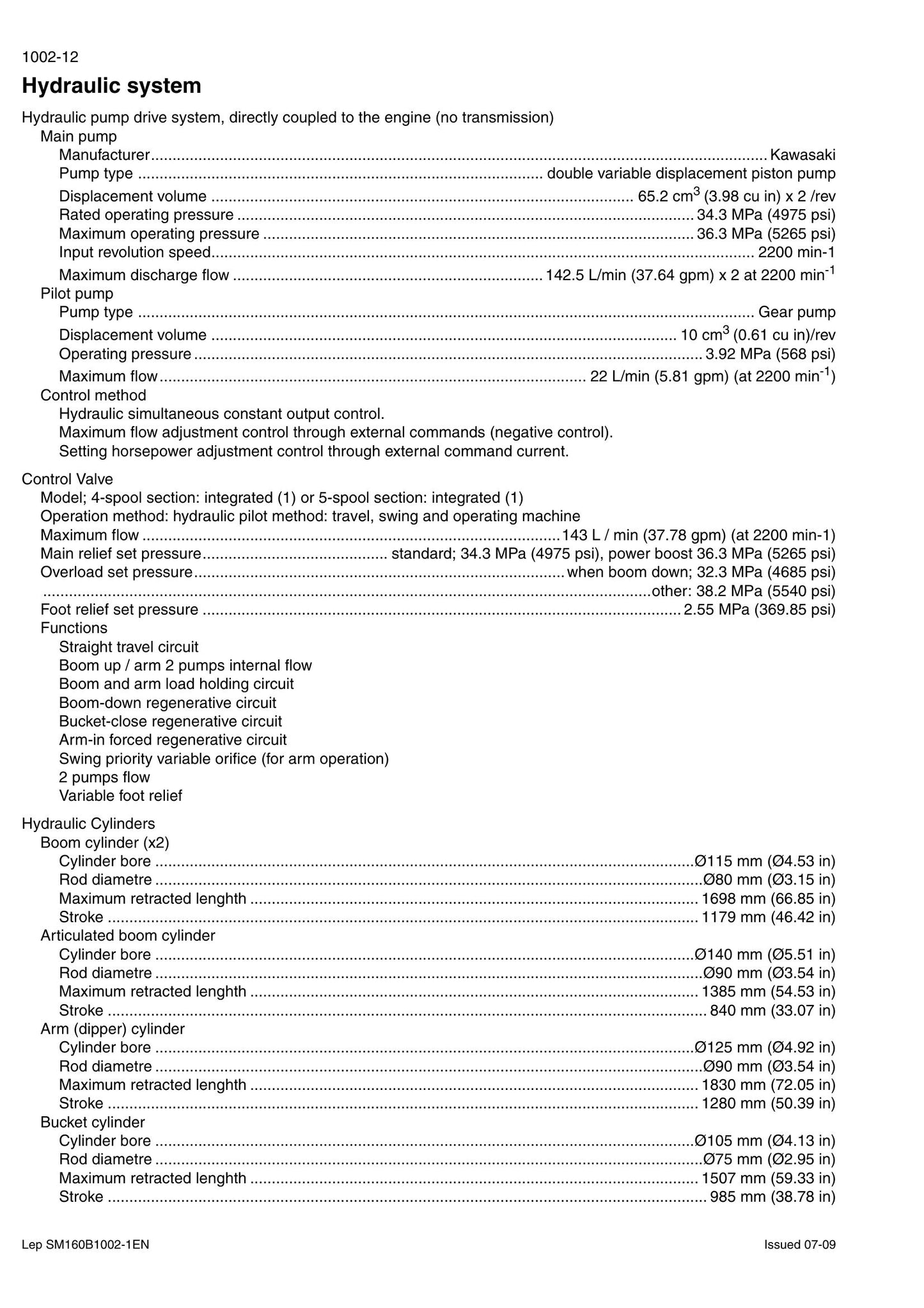 CASE CX160B CX180B Crawler Excavator Factory Workshop Service Manual