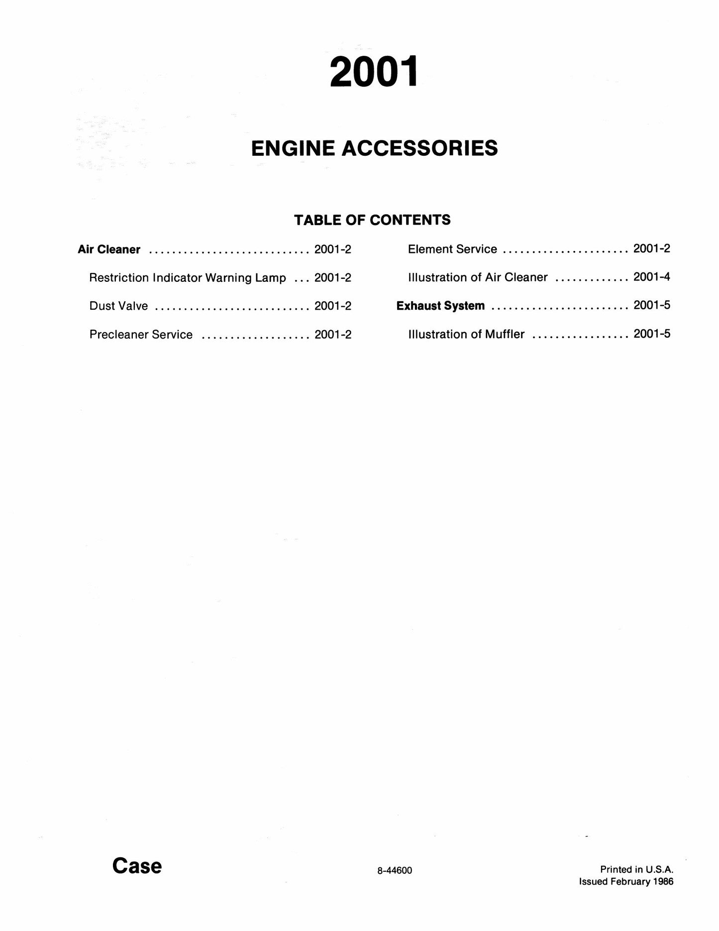 CASE 170B Excavator Factory Workshop Service Manual 8-44600