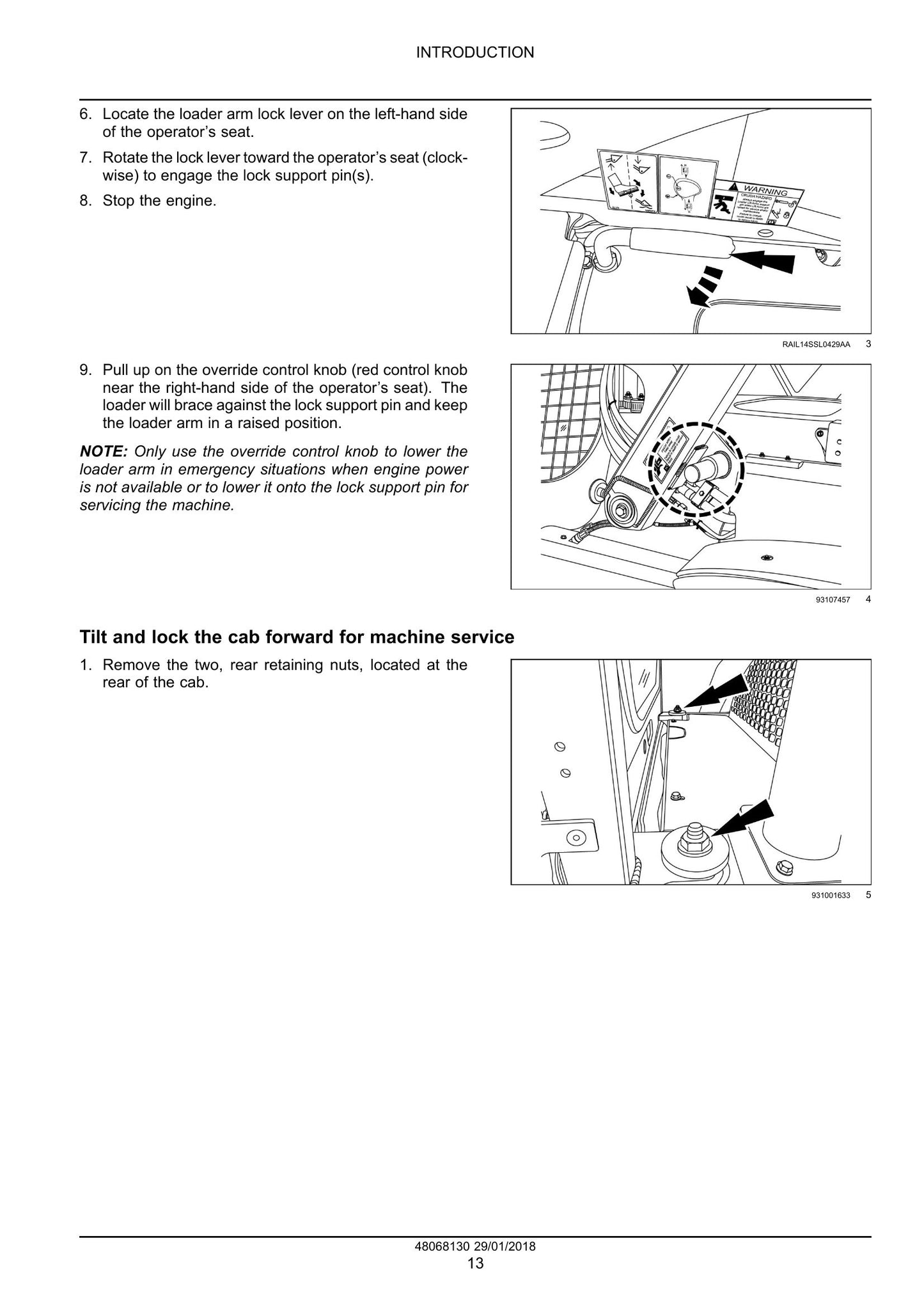 CASE SR210 SR240 SV280 TR270 TR310 TV370 Skid Steer Loader Factory Workshop Service Manual 48068130
