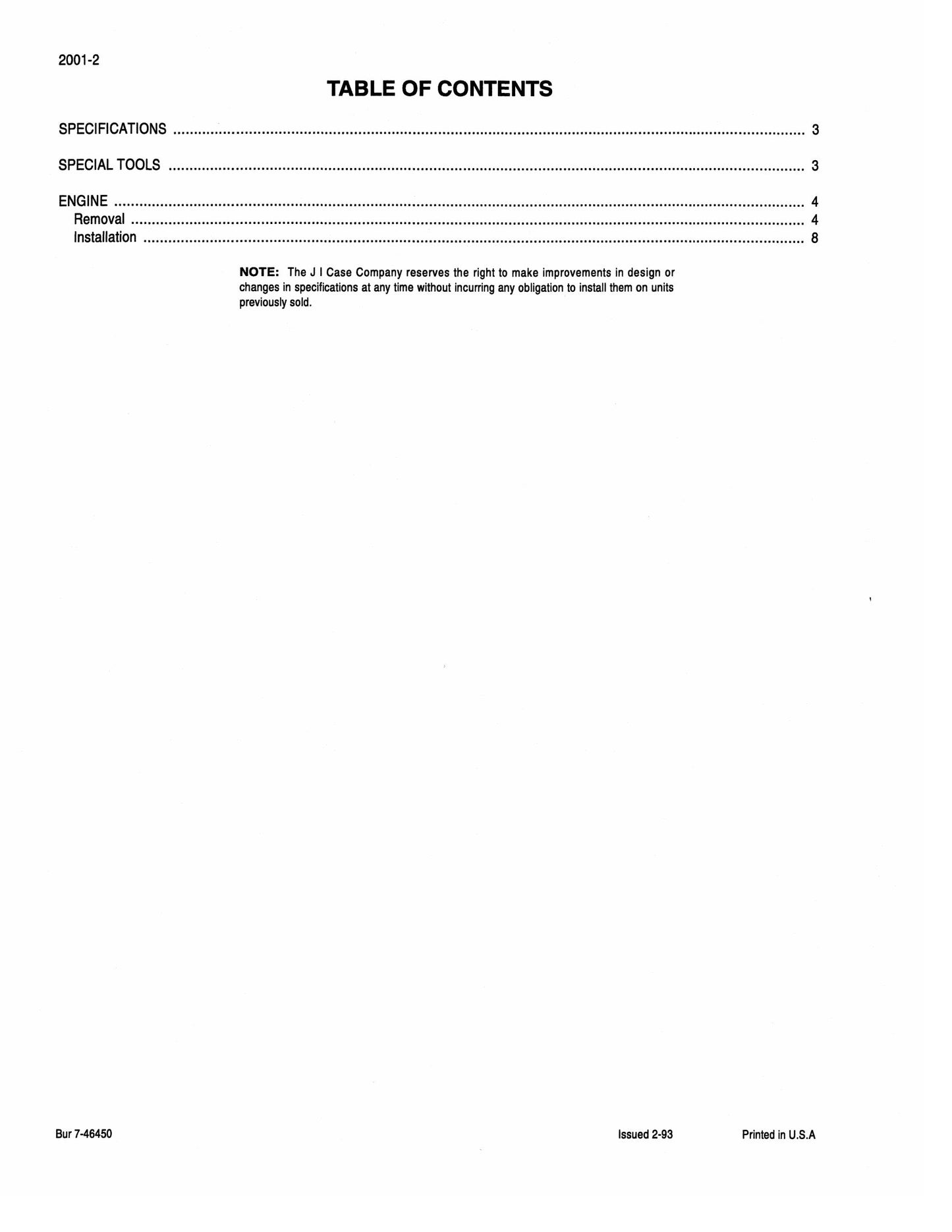 CASE 9040 Crawler Excavator Factory Workshop Service Manual 7-46360