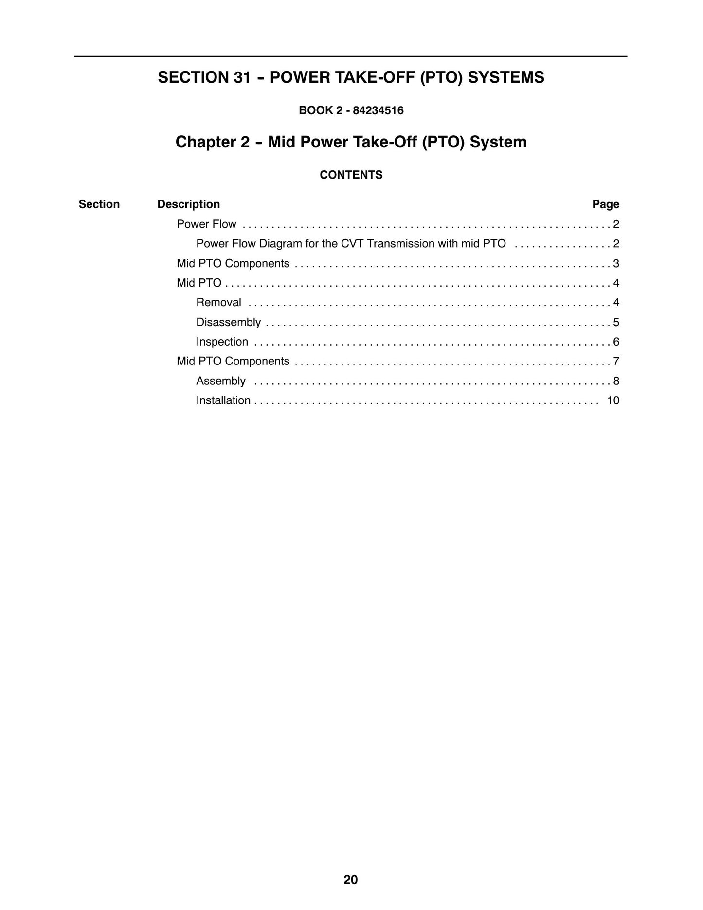 CASE Farmall 40 45 50 CVT Tractor Factory Workshop Service Manual 84234514