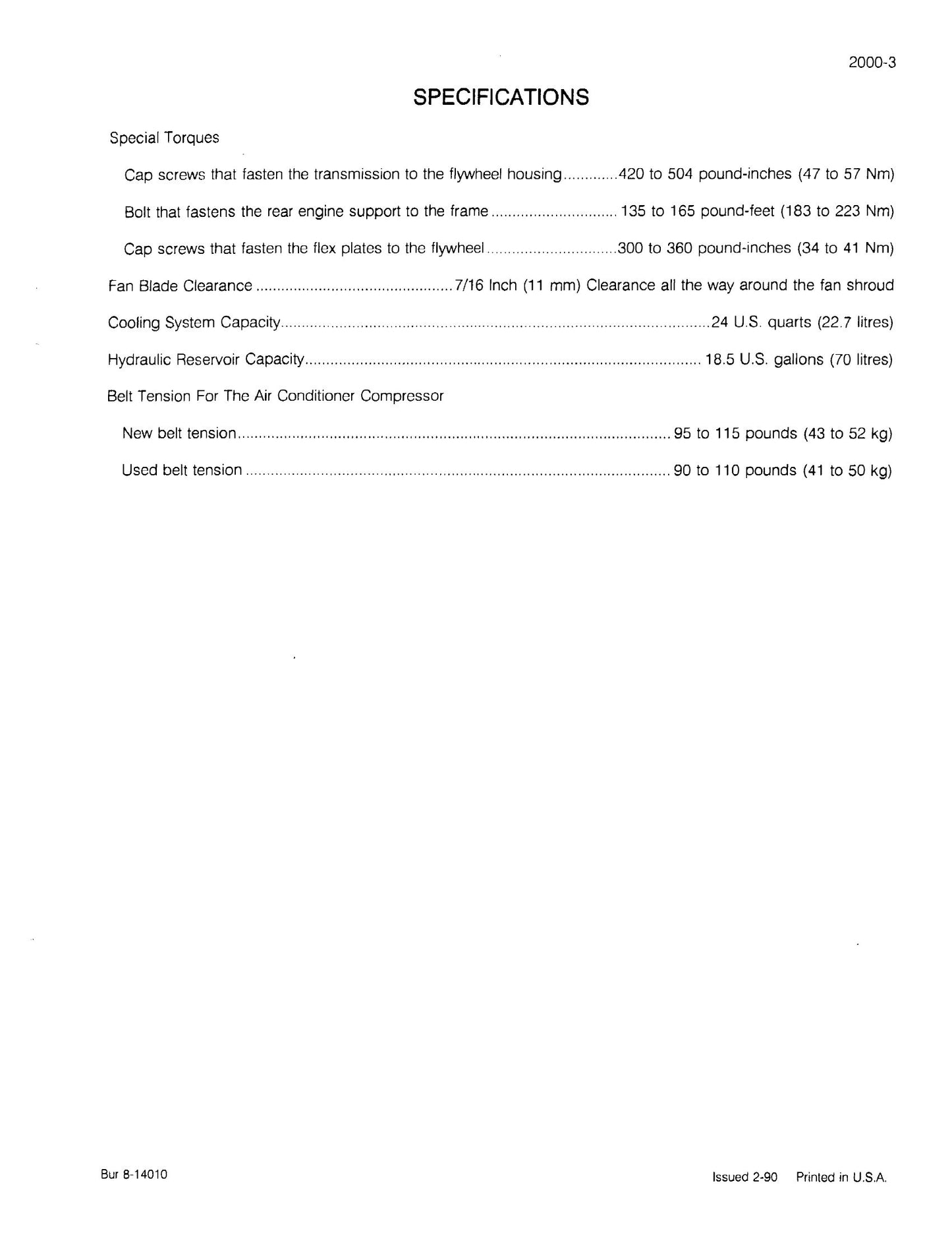 CASE W14C Wheel Loader Factory Workshop Service Manual 8-11771