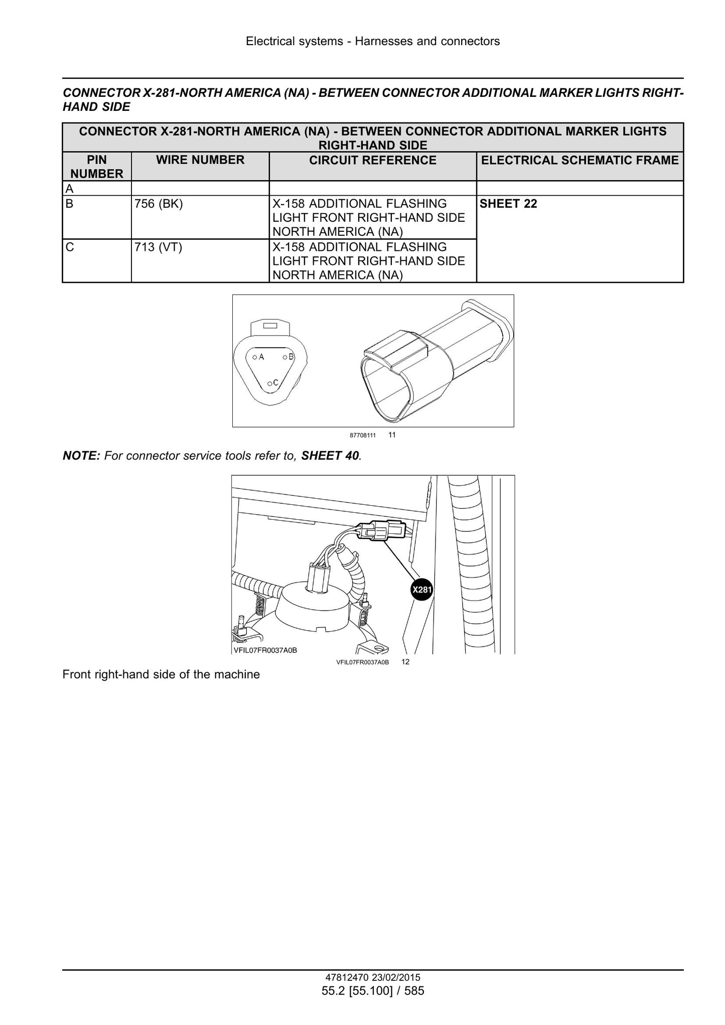 New Holland FR450 FR500 FR600 FR700 FR850 Forage Harvester Factory Workshop Service Manual 47849552