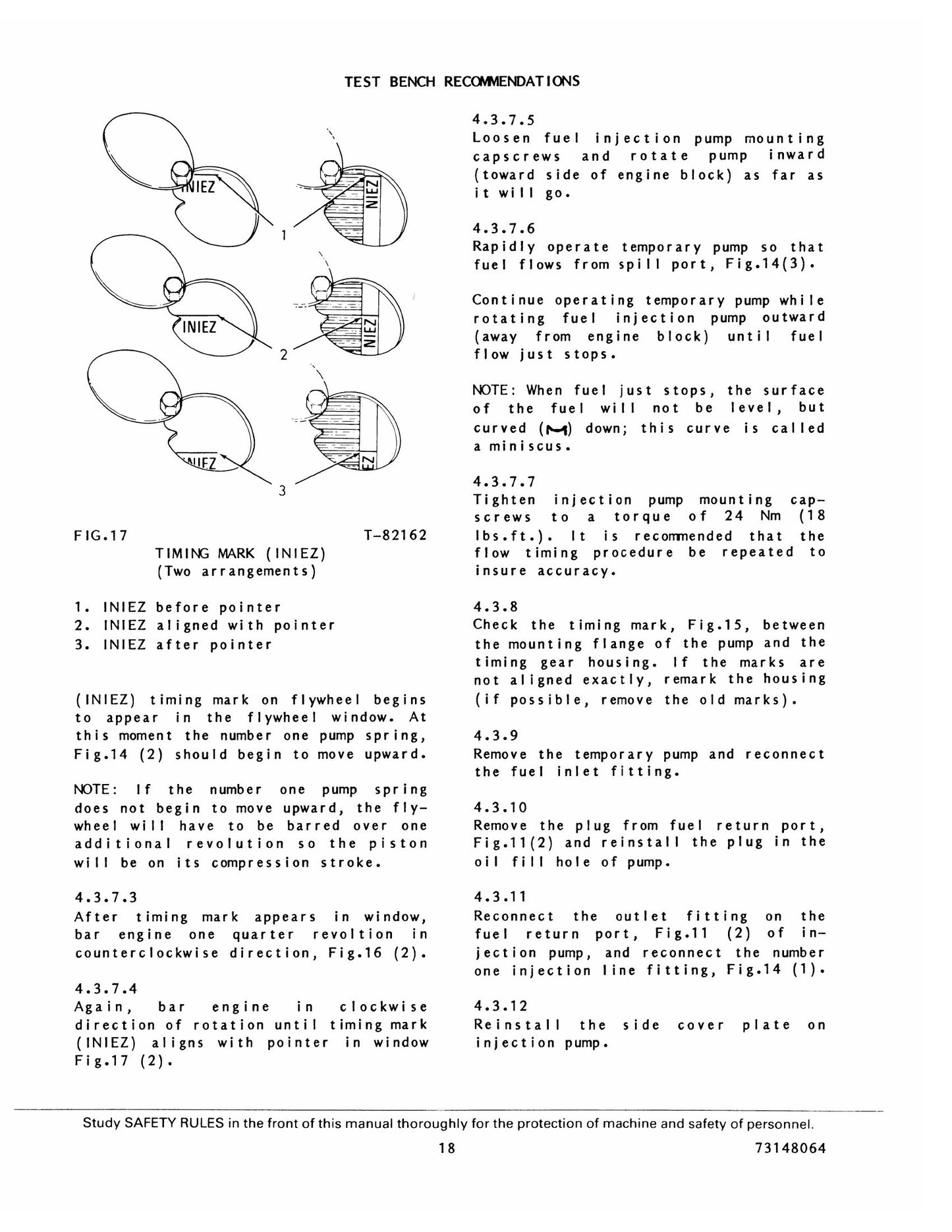 FIAT-ALLIS Fuel Injection Pump Factory Workshop Service Manual 73148064