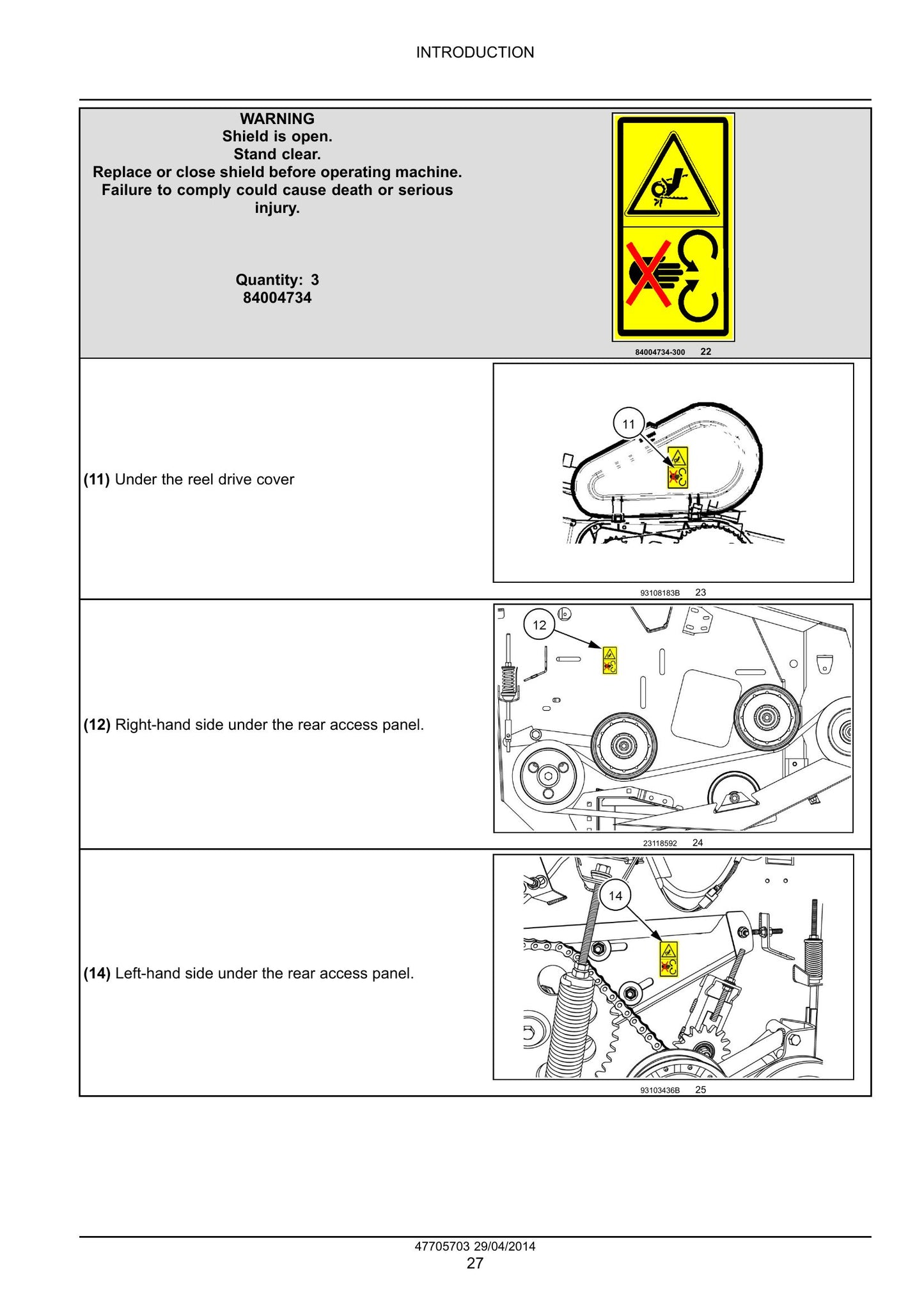 New Holland VariFeed 760CG Grain Header Factory Workshop Service Manual 47705703