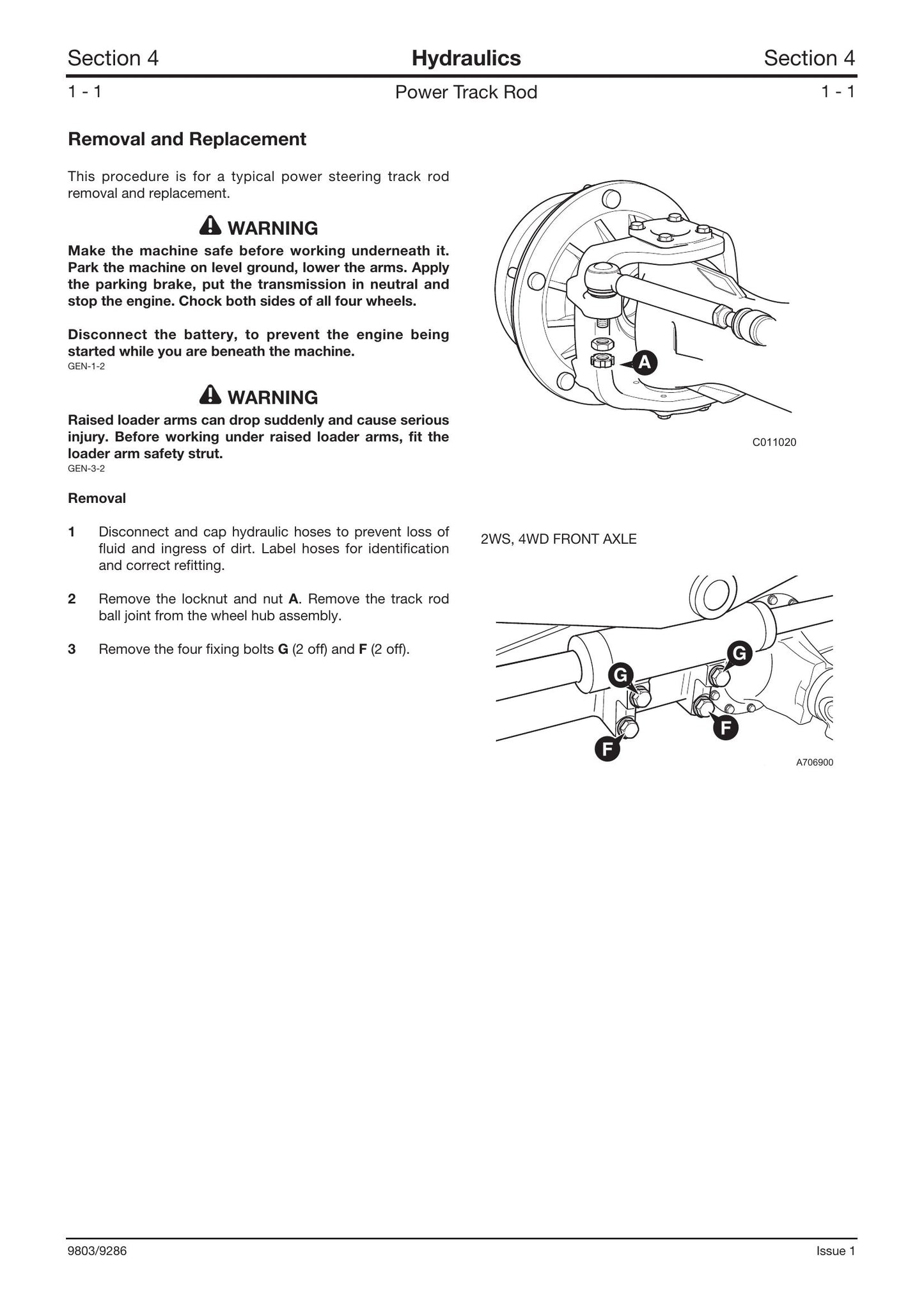 JCB SD55 Axle Factory Workshop Service Manual 9803/9286