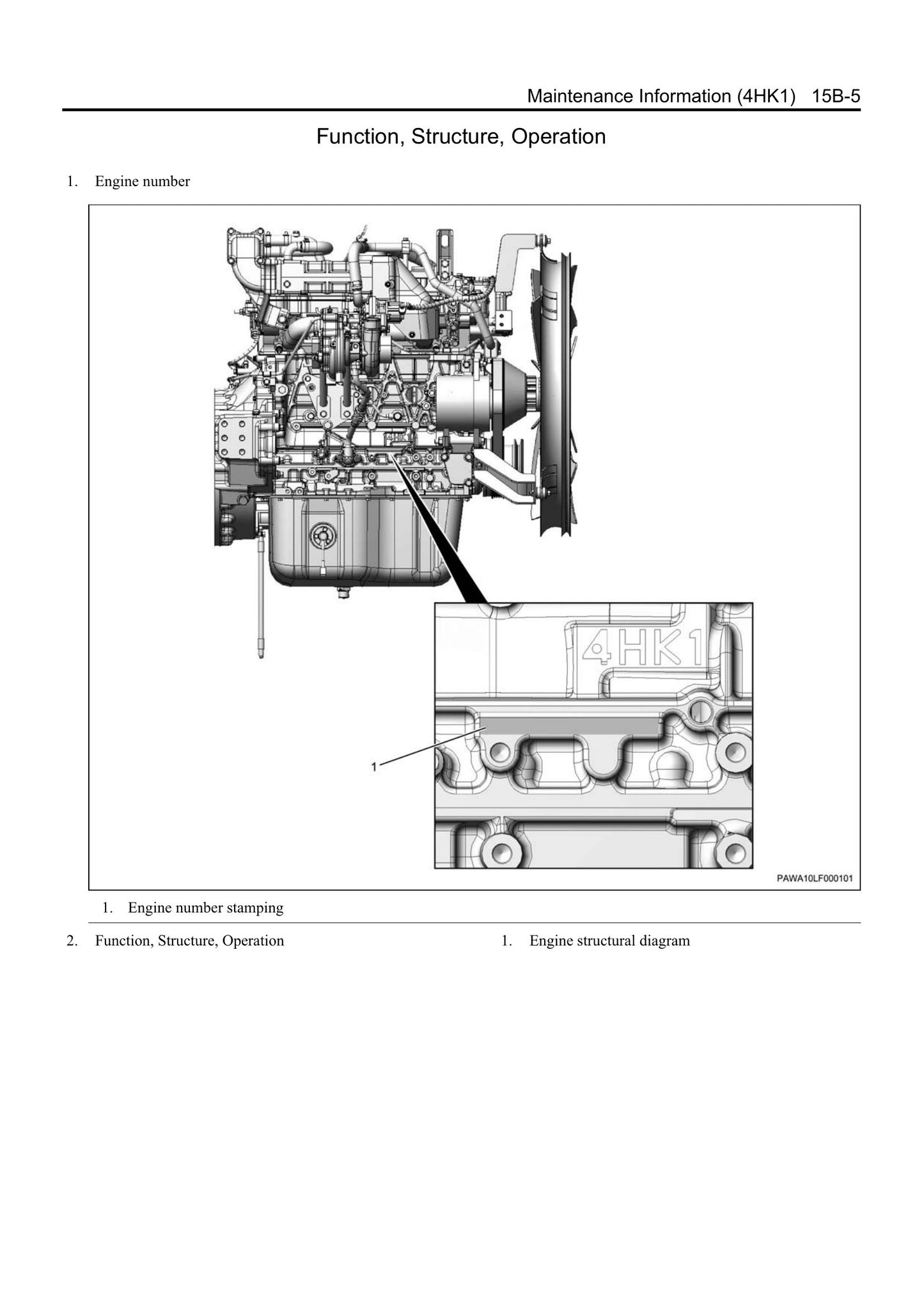 ISUZU 4HK1 Engine Workshop Manual 9806-4350