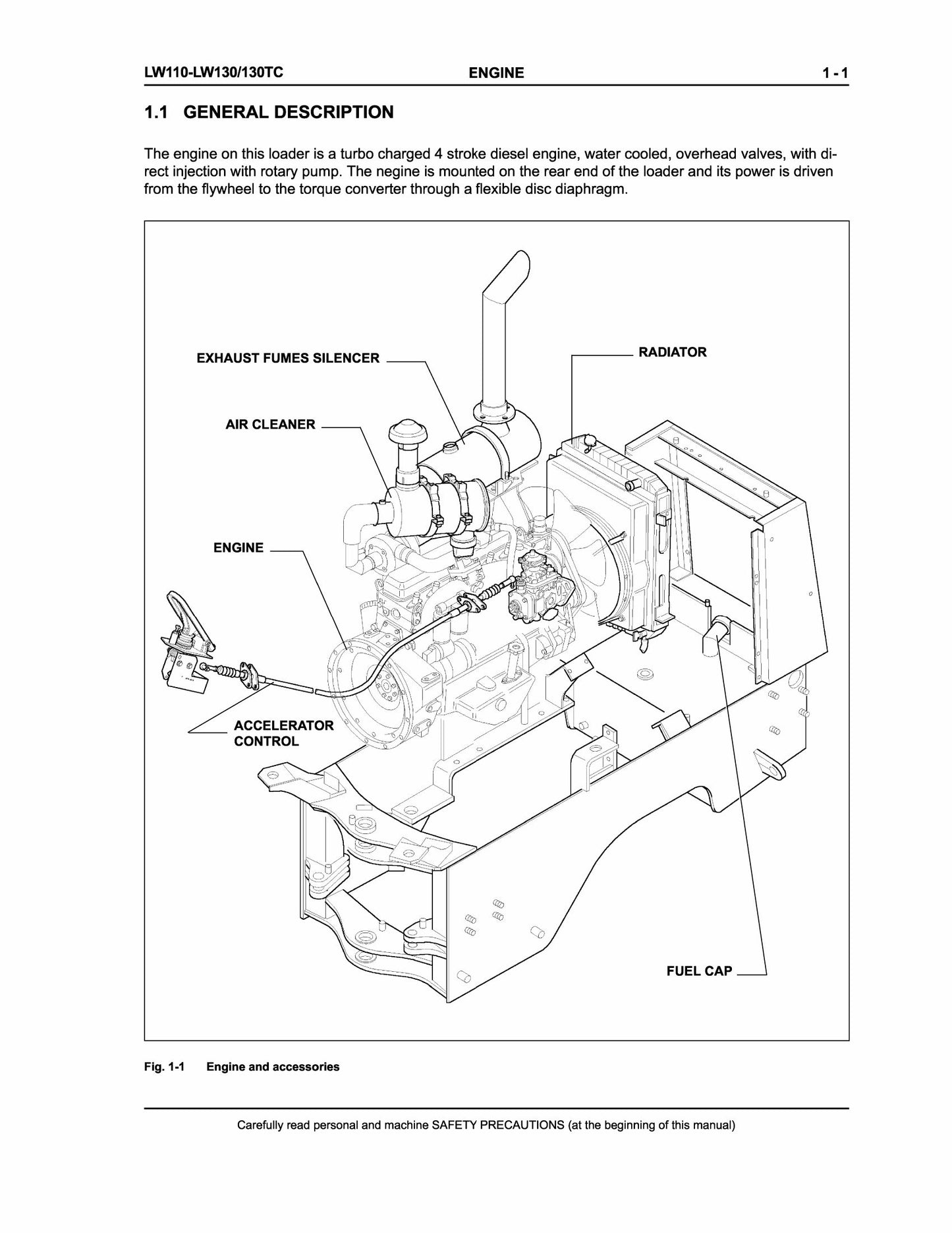 NEW HOLLAND LW110 LW130 LW130TC Wheel Loader Factory Workshop Service Manual