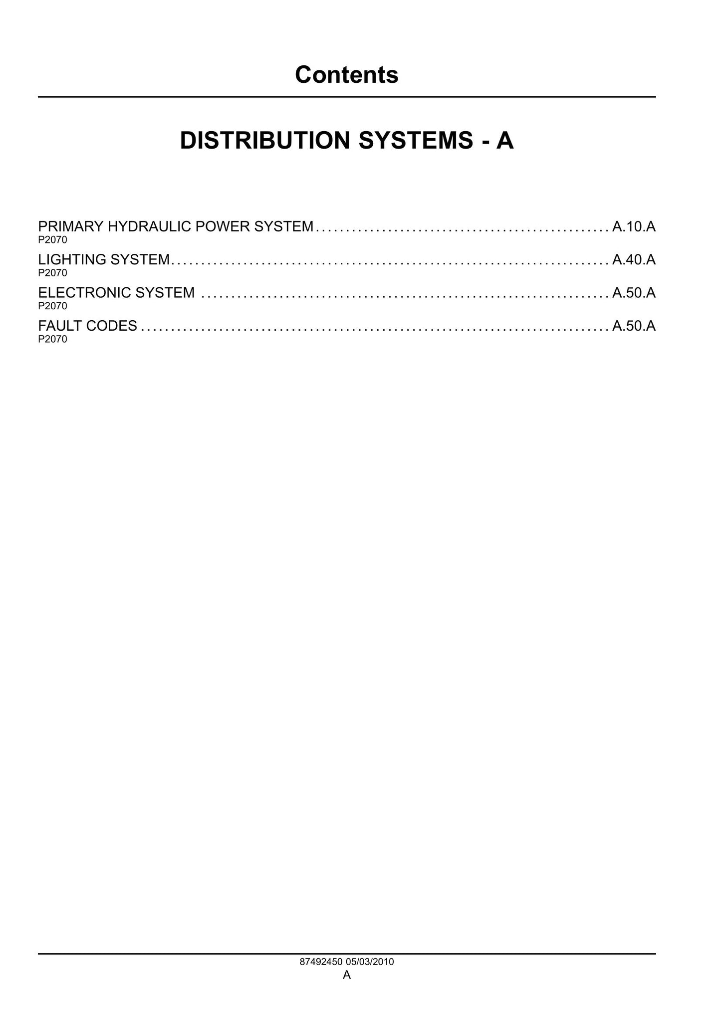 New Holland P2070 Precision Air Hoe Drill Factory Workshop Service Manual 87492450