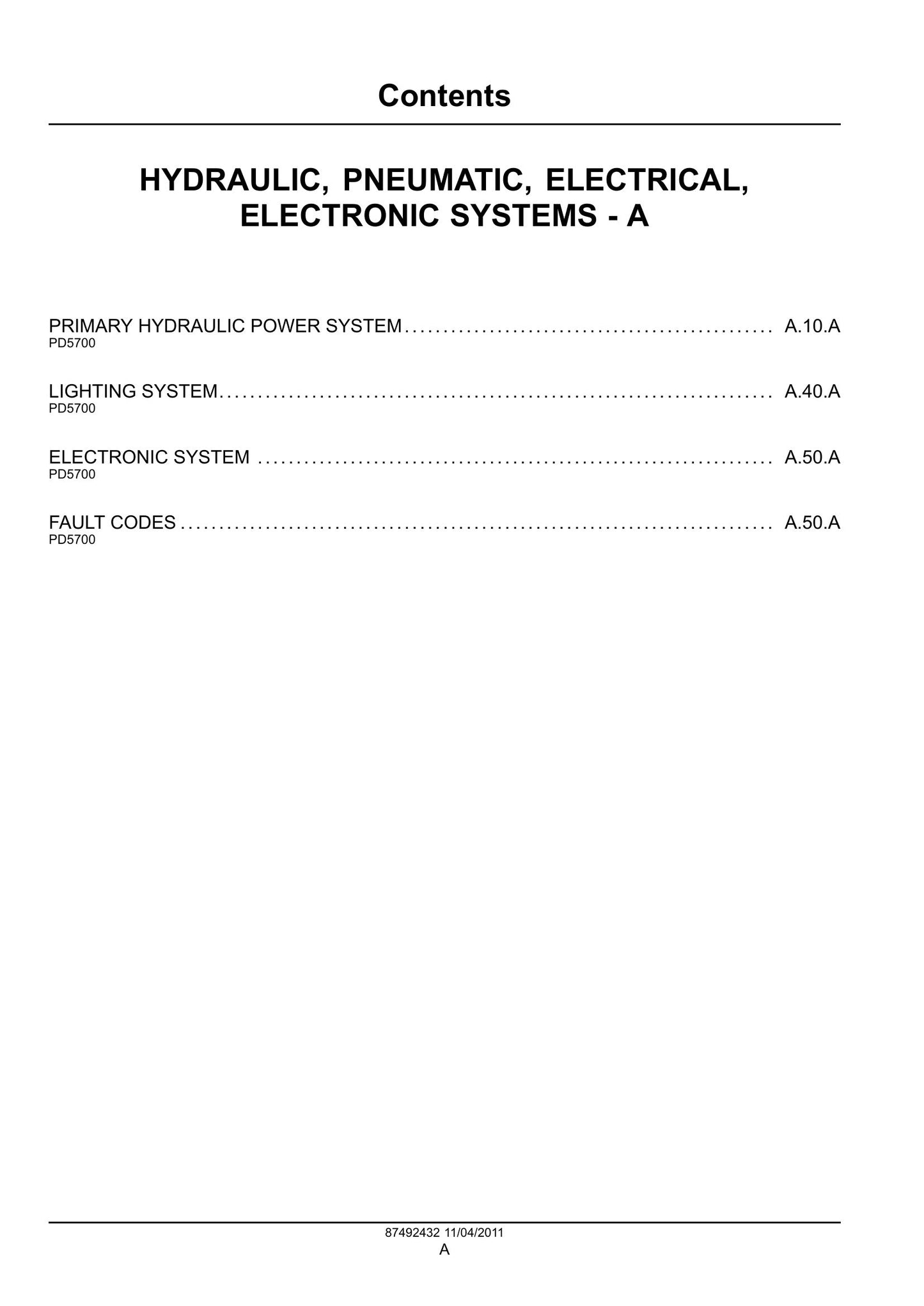 Flexi-Coil PD 5700 Precision Air Hoe Drill Factory Workshop Service Manual 87492432