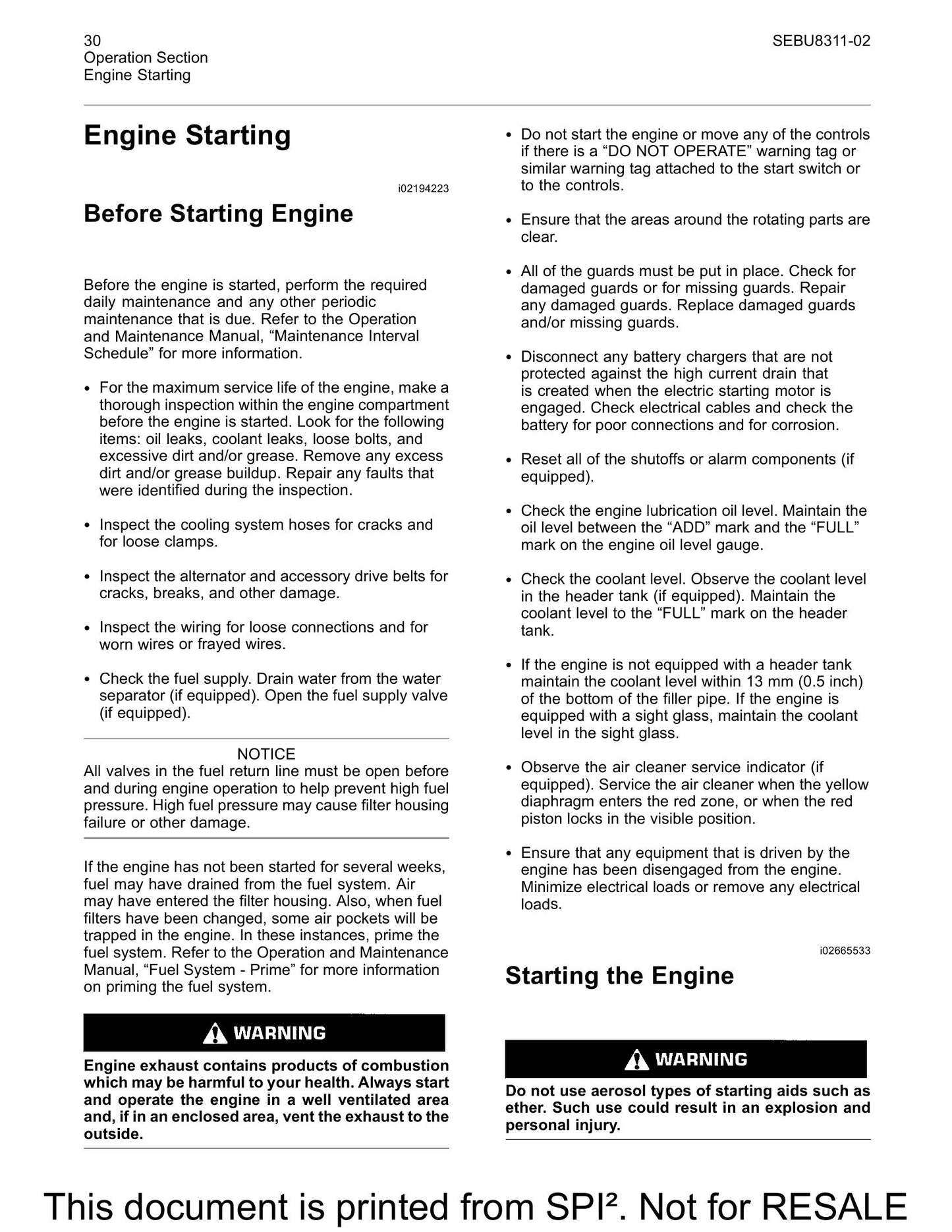 Perkins 402D-403D-404D Industrial Engine Operation and Factory Workshop Maintenance Manual SEBU8311-02